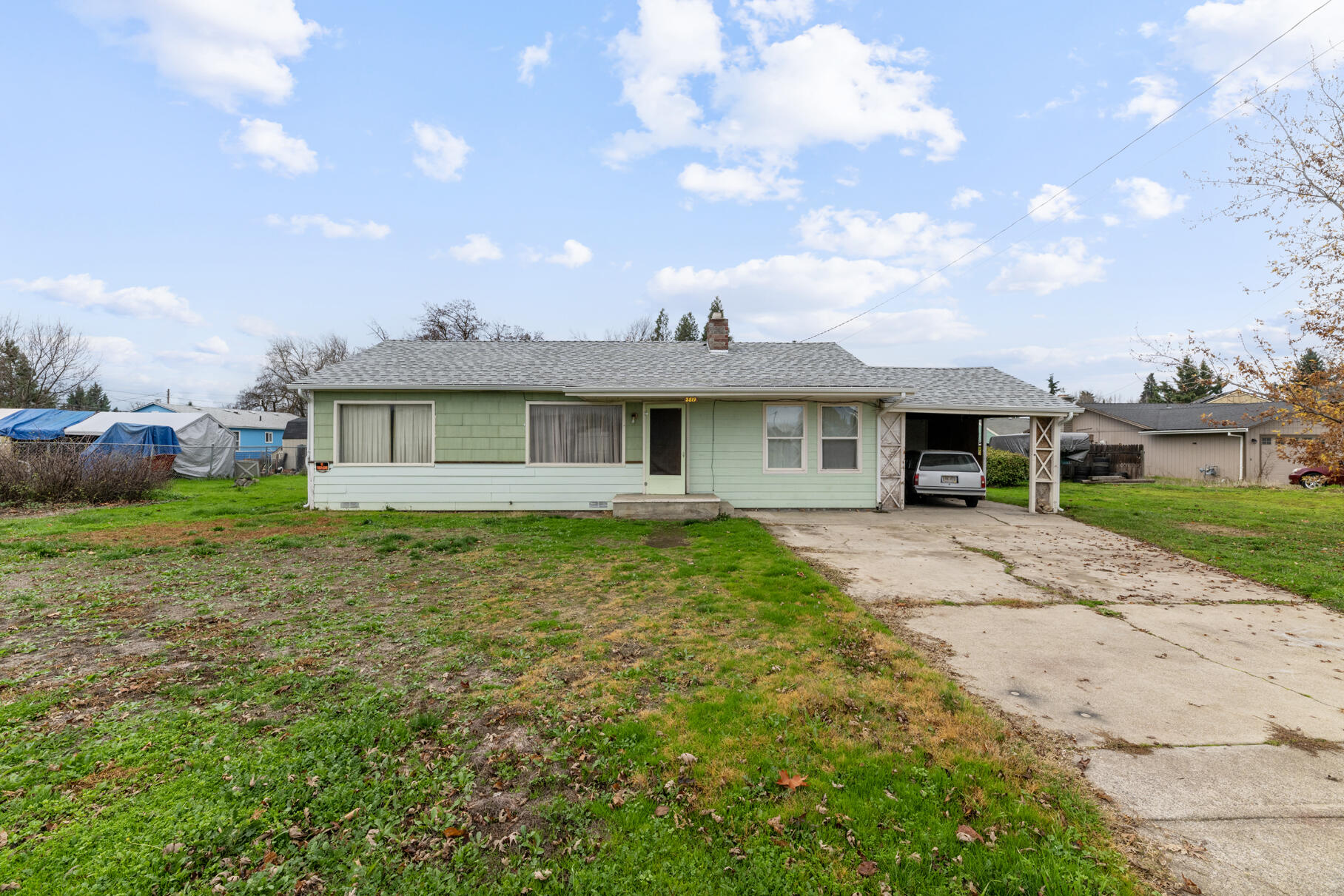 Home sits on a flat .56 acre lot down a quiet cul-de-sac. Home has potential if you want to put in the work. Will not pass a home inspection and is a cash only sale. Possible subdivision of lot. Check with the city/county for more information.  Seller is related to listing agent..