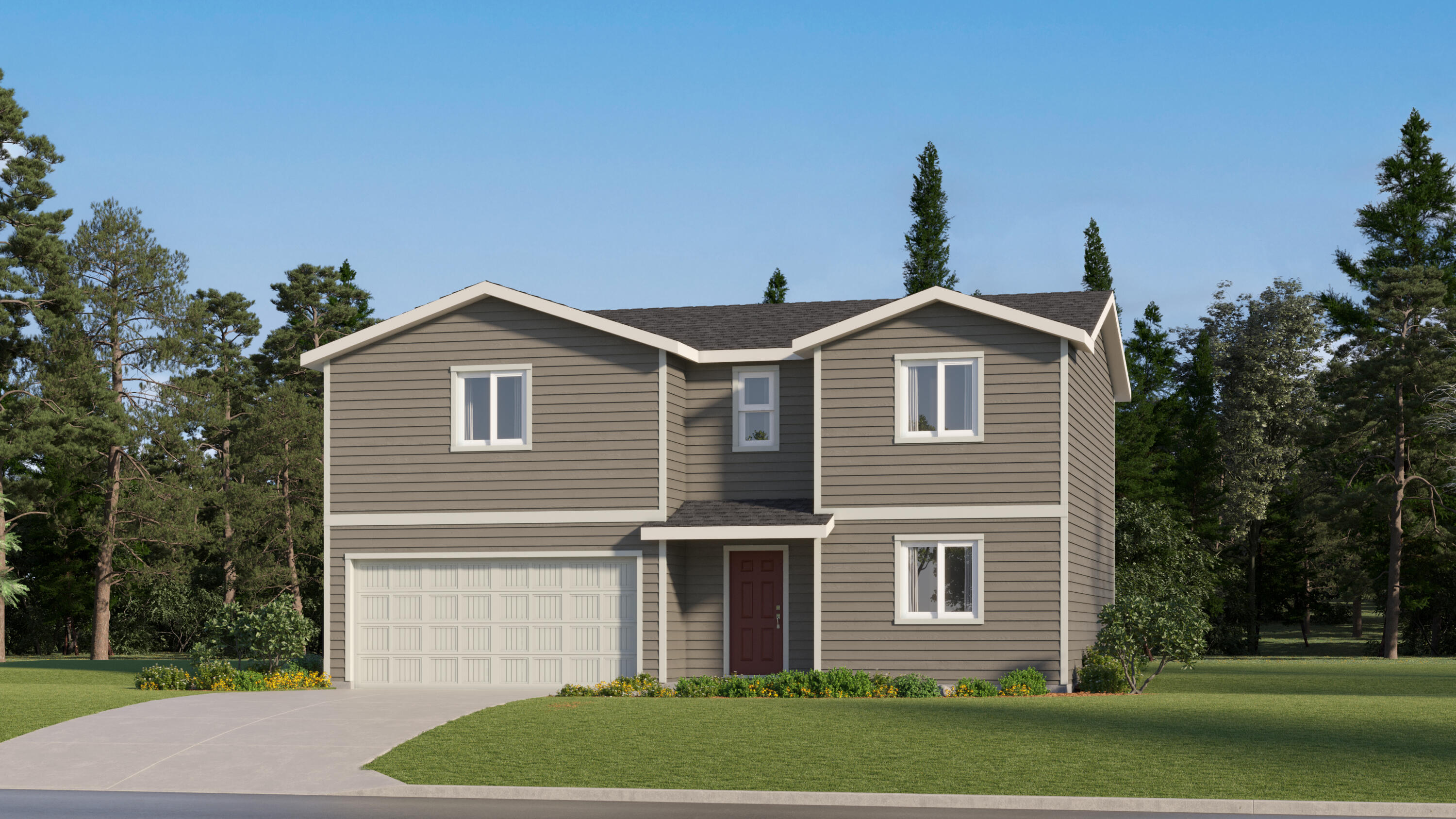 This new construction home sits on a 9,216 sqft lot in Parkview Estates, close to Downtown Prineville for dining, shopping, and entertainment. The Slayton plan is a two-story home with a modern open-concept first floor where the kitchen, dining, and living area flow seamlessly together. Upstairs, three bedrooms plus a laundry room surround a versatile loft, including a primary suite with a walk-in closet and en-suite bathroom. A two-bay garage completes the home. Interior highlights include quartz counters, shaker-style cabinets, stainless steel appliances, and LVP flooring in the kitchen and baths. The home also comes with central AC, refrigerator, washer/dryer, a xeriscape front yard with drip irrigation, and blinds—all at no extra cost! Homesite #5. Est. completion: Jan. 2026. Rendering is artist conception only. Photos are of a similar home, features and finishes will vary. *Below-market rate incentives available when financing with preferred lender.* Taxes TBD