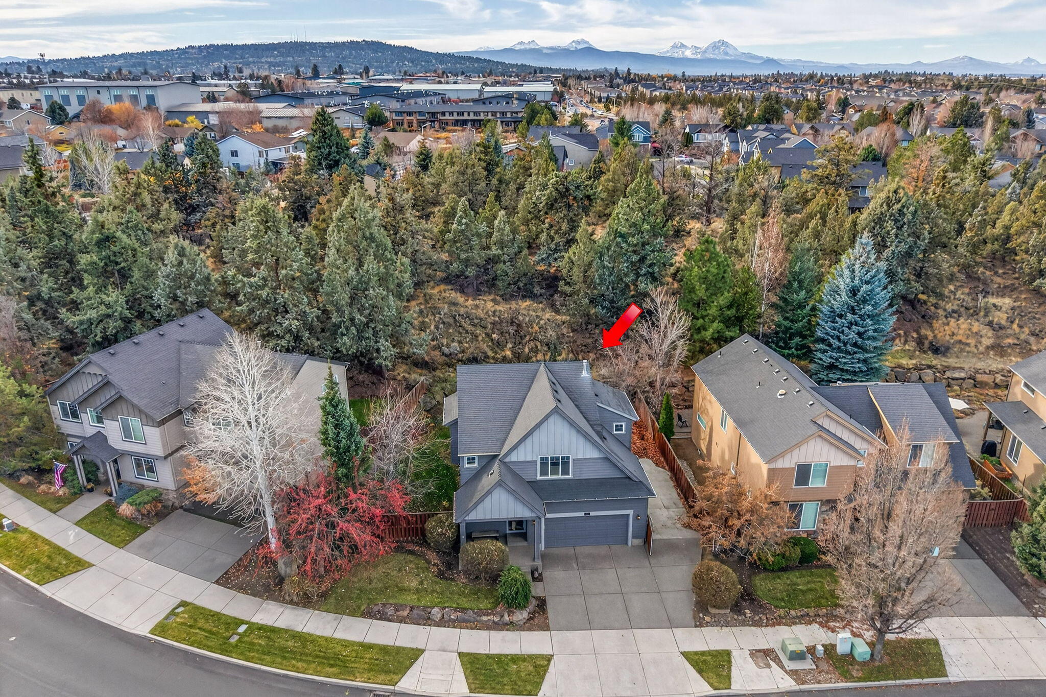 Discover this Turn Key, Home Inspection Completed  3-bed, 2.5-bath home located in the highly sought-after Lava Ridges community—complete with RV parking and community pool conveniently located across the street! Situated on a private lot that backs to a serene common area, this property offers beautiful curb appeal with fully landscaped front and back yards, a sprinkler easy maintenance, a concrete patio, fire pit, and a naturally terraced backyard that enhances both privacy and charm.
Step inside to an inviting open floorplan featuring a cozy living room fireplace, updated fixtures,  AC for summer days and a well-appointed kitchen with stainless appliances. Upstairs, you'll find the laundry room,  three spacious bedrooms, including a large primary suite with a walk-in closet and ensuite bath. A thoughtfully designed built-in office nook provides the perfect workspace for remote work or study.
Offered with the peace of mind of a pre-listing home inspection!