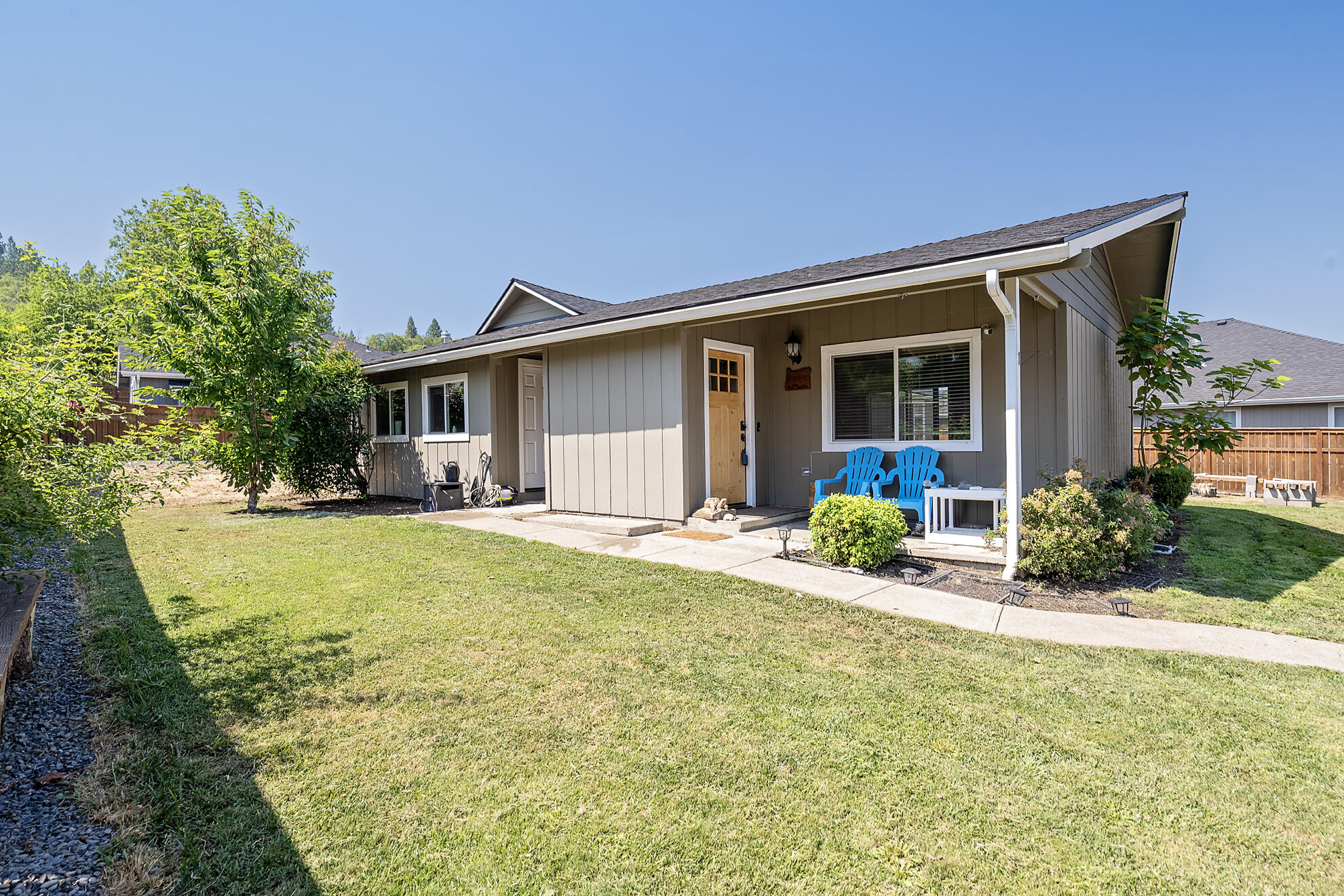 Charming ranch-style home on a spacious .29-acre lot! This beautifully updated property features an open floor plan, an upgraded kitchen, modern flooring, and fresh interior & exterior paint. The bright, inviting layout is perfect for both relaxing and entertaining. Unique bonus: above the garage you'll find a versatile space with a kitchenette—ideal for a potential ADU, guest suite, or rental income. A dedicated home gym leads up to this flex space, offering even more functionality. So much value and potential in one property!
