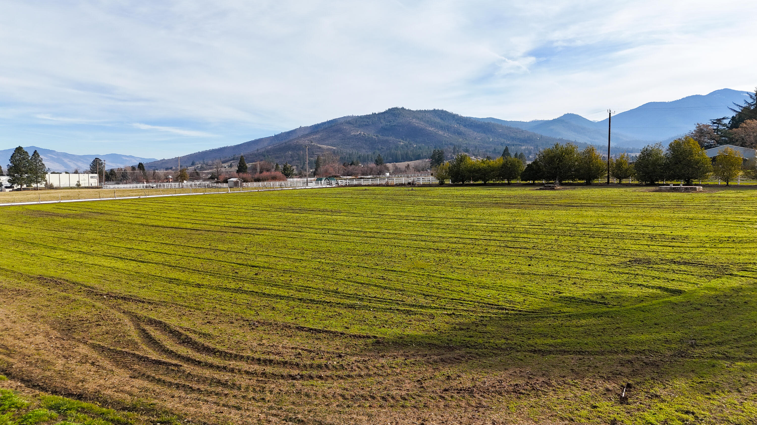 Beautiful flat, square acreage that is close to town and has panoramic mountain views.  There is a high producing well that used to be the city well for Talent plus has TID water rights.  Zoned RR-5 which allows a home to be built.  City services are also available.  This is a very unique property and is a must see.  Listing agent is related to the sellers
