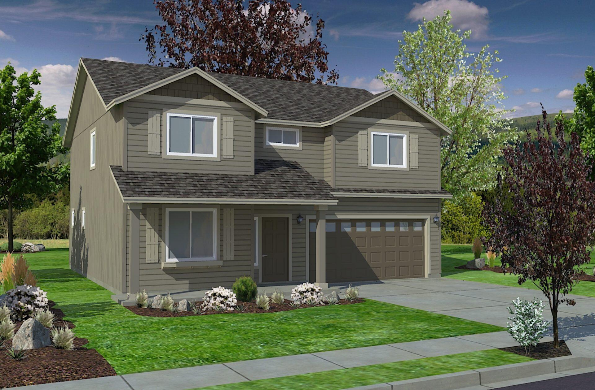Summer Savings Event! Spend It Your Way – Get $20,000*. Purchase a home by August 15th and receive up to $20,000 to use toward closing costs, options and more! At 2211 square feet, The Timberline is the perfect home for those in search of a brand new home that offers space and versatility in a two-story plan. The living and dining rooms share an impressive space overlooked by the open kitchen which features ample counter space, cupboard storage and a large pantry. The main floor offers a den with a full bathroom addition. Upstairs, the expansive main bedroom suite features an oversized closet plus second closet and deluxe ensuite bath including soaking tub and dual vanity. The other three bedrooms are substantially sized with generous closets and share a central bathroom – with a dual vanity option. The Timberline new home plan is the perfect mixture of a smart design and a stylish package. *Finishes may vary from the photos shown.