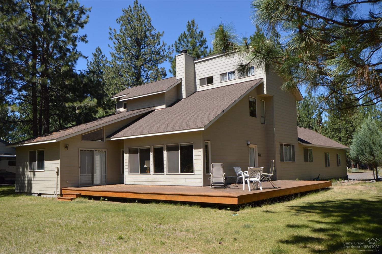 Great opportunity to live in one of Sisters most desired communities. Unique in that this home borders the forest, features include 4 bedrooms, 2 baths, large kitchen, living room, den, loft, utility room, large 2 car attached garage and really nice outdoor space to enjoy the forest and setting. Community features a pool, tennis court, sports court, walking/biking path and so much more.
