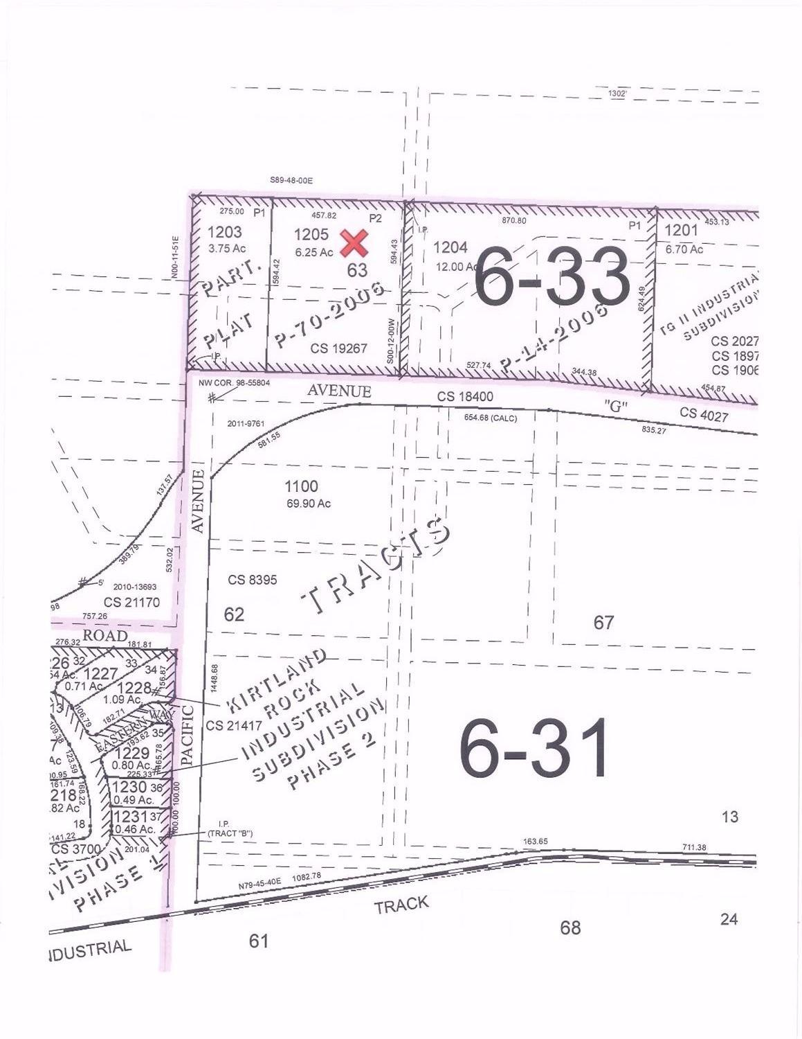 High exposure (Avenue G) general industrial land ready for development. 6.25 acres, utilities available, direct route to I-5 via Blackwell Road interchange.