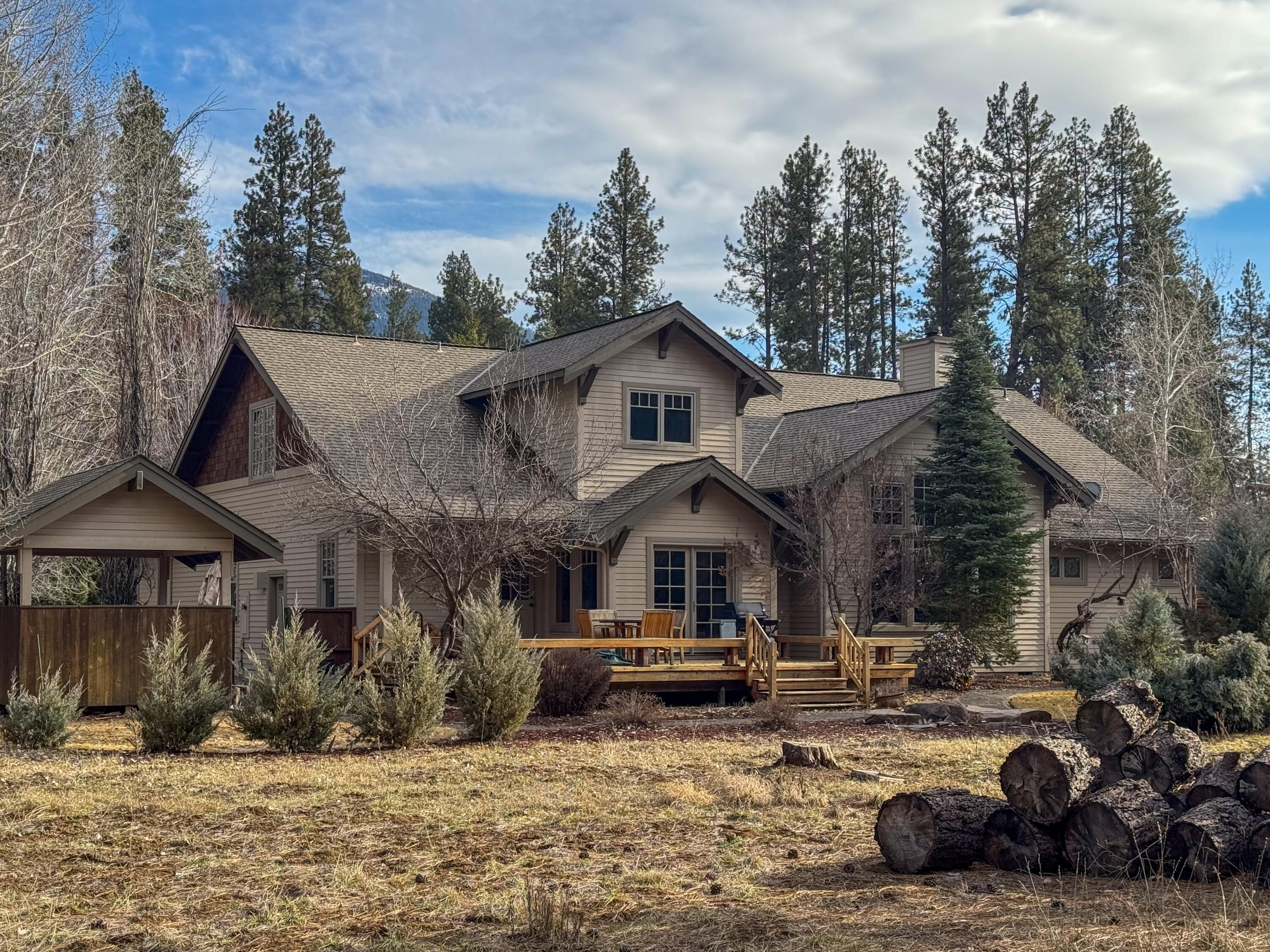 A Home for All Seasons! Enjoy the beautiful Metolius River Basin and Camp Sherman ''Year Round'' in this Quality Built Northwest Craftsman Style home. Featuring hardwoods, River Rock Fireplaces, open Great Room floor plan, custom oak cabinetry and a gourmet's kitchen, all constructed with extraordinary workmanship and detail. Enjoy casual or formal dining options as well as the outdoor deck for warm summer evenings. The main level primary bedroom is a special retreat w/ its own library room and fireplace, spacious bedroom, bath and privacy deck w/ hot tub. Upstairs are ample guest bedrooms, bathroom & loft/office. The setting overlooks a protected forested meadow and fronts on a maintained, paved County Rd. Take advantage of the nearby swimming pool, tennis/pickle ball courts, seemingly endless trails, Lake Creek, Deschutes National Forest, Metolius River, Black Butte Ranch Golf, Hoodoo Ski Area and the ''Old West'' town of Sisters. Every Season brings new and exciting possibilities.