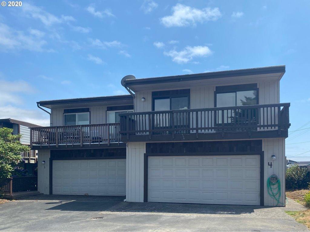 Great opportunity! Newly remodeled bright and spacious 2 bedroom 2 bath condo in a convenient location, close to many beaches and all Brookings has to offer. Scenic river, harbor and mountain views from the upstairs deck. Well laid out, upstairs has nice open concept living area, a master bedroom with ocean view and bath. Downstairs has large bed and bath, secure entry from 2-car garage. Plenty of storage space.