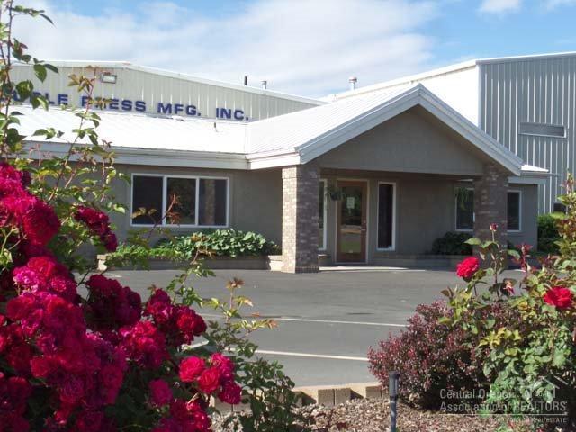Newer, very functional industrial building. Nice office area, break room/meeting room. A total of over 25,000 SF of space! Plenty of parking and some outside work areas. Production area split into two areas. More separate space that can be used for storage or parts. This building is absolutely turn key and useful for many industrial uses. Has been used to fabricate large steel machinery. Very close to City of Madras airport and Erickson Air Museum.