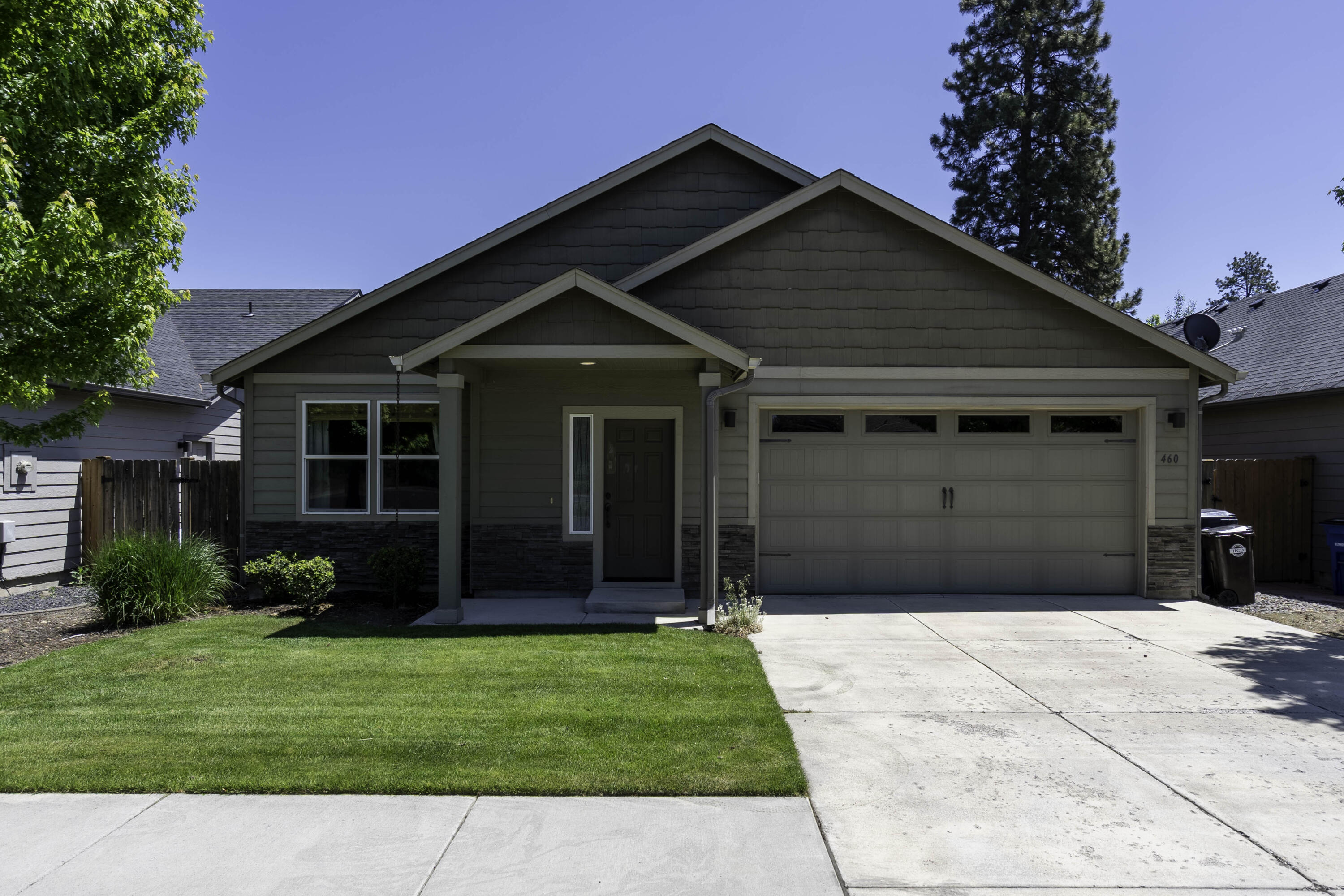 Discover this inviting 3 bedroom, 2 bath single-level home perfectly positioned between downtown Sisters and all three schools. Step inside to a bright, open floor plan featuring a cozy gas fireplace, ideal for chilly Central Oregon evenings. The modern kitchen, equipped with a sleek gas range, is a delight for home cooks. The spacious primary suite boasts a private, well-appointed bathroom, with a generous walk-in closet. Two additional bedrooms offer versatile space for family, guests, or a home office. Stay comfortable year-round with efficient central air conditioning, and enjoy the tranquility of a private, fully fenced backyard—perfect for relaxing or entertaining. This well-maintained home blends practicality with charm, making it a wonderful opportunity in Sisters.