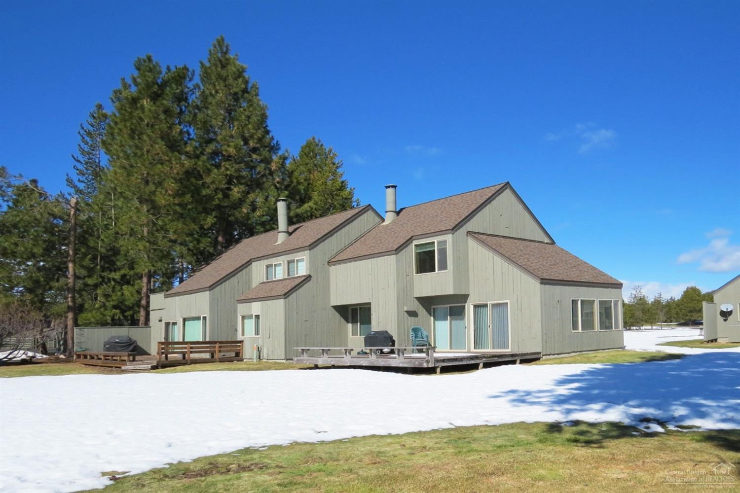Steps away from Big Meadow golf shop with mountain and lake views, this Golf course condo at Black Butte Ranch is the perfect getaway for the avid golfer or just as your retreat at the ranch. Features are two bedrooms, two baths, fireplace, fitchenopen to dining and great room. Condo comes fully furnished. Just bring your clubs!