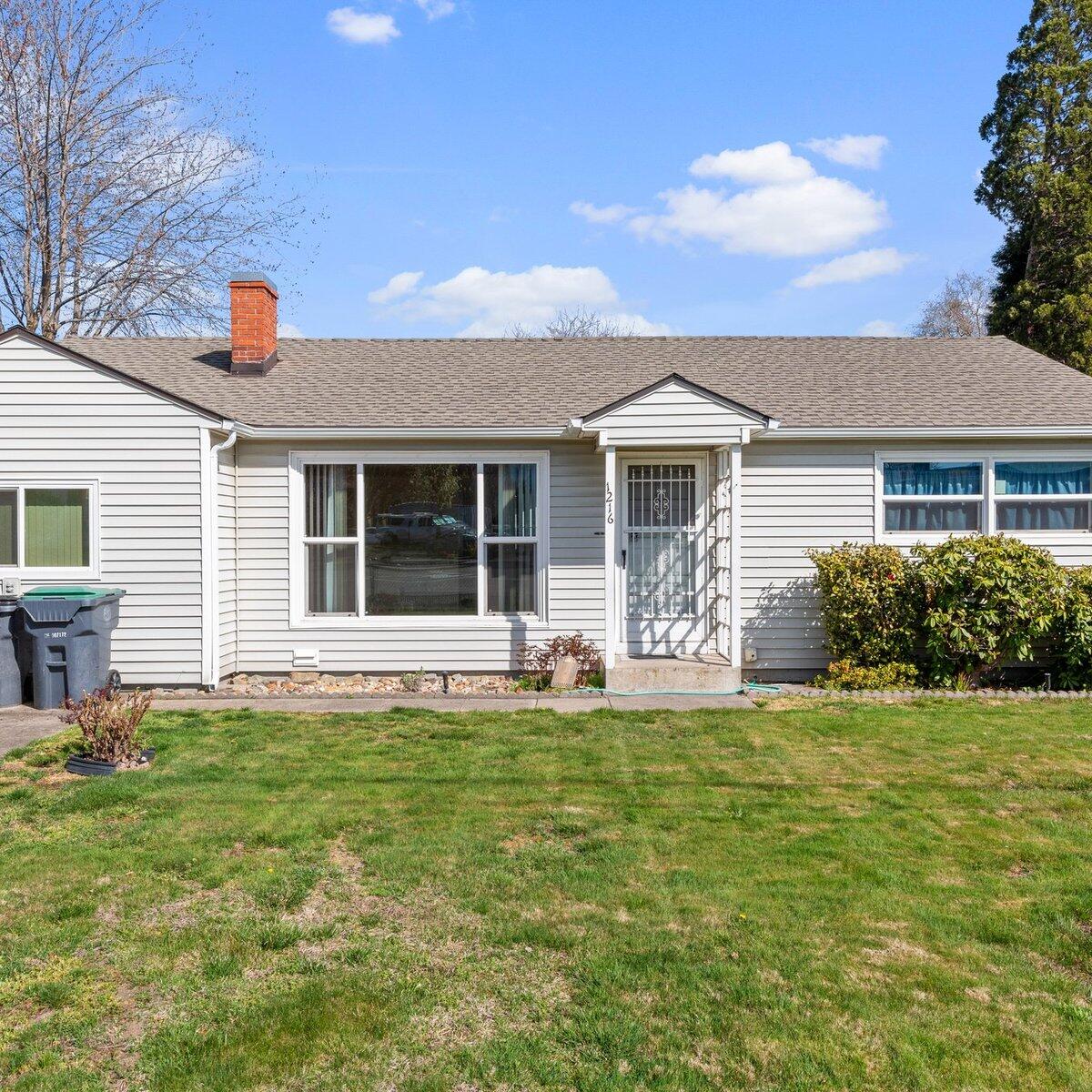 Adorable 3-bedroom 1 bathroom cottage near restaurants, schools, shopping and parks. This home has been owned by the same family for over 20 years and has been well taken care of. This home has a new roof, gutters, siding, sewer pipe, deck (with wheel-chair access) and windows. The yard is good-size and beautifully landscaped with nice privacy. Large garage with attached shop and extra parking off a quiet alley. This home won't last long so schedule an appointment ASAP!