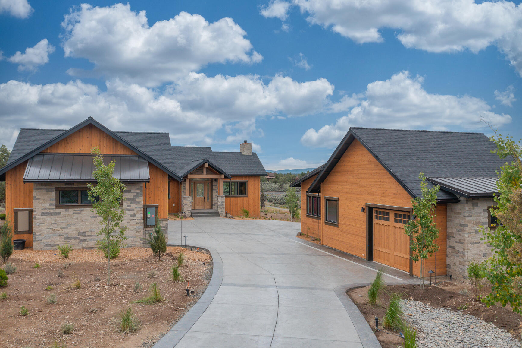 Why go through the lengthy building process when you can move right into this amazing one-level Brasada Ranch home! This mountain-modern home and casita have breathtaking golf course and Cascade Mountain views, overlooking the Brasada Canyons 10th green. Natural light abounds throughout the home. Expansive chefs kitchen with sprawling slab granite island, walk-in pantry & 3 ovens. Heated tile floors in all 4-bathrooms. Wood flooring in great room, kitchen and hallways. The Stamped concrete driveway leads to spacious 3-car garage in main home & single garage in casita. Brasada amenities include 18-hole golf course, 5 swimming pools, pickleball & tennis courts, fitness center, hiking/biking trails & 3 restaurants. Come visit this exceptional property and all that Brasada Ranch has to offer. Just 30 minutes from downtown Bend.