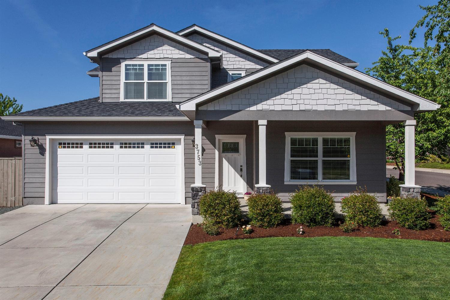 Move-In Ready 2,013' sqft East Medford home with 11' X 40'+ gated RV parking, & 3 car finished garage. Fantastic location in established neighborhood of quality built homes. New in 2006 this 3 bedroom, 2.5 bath home offers a vaulted living room, formal dining area, spacious & bright family room, well-design custom kitchen w/island breakfast bar, walk-in pantry, granite counter tops, stainless appl., & rich hardwood floors. Entire main floor has durable solid hardwood floors & inviting open interior spaces. Master suite offers a coffered ceiling, his & her walk-in closets, jetted tub, sep. walk-in shower, double vanity, & private water closet. Guest bedrooms & bath are clean & nice, & a 2nd floor utility room for added convenience. Central vacuum, covered front porch/back patio, lush landscaping, raised bed & garden area.