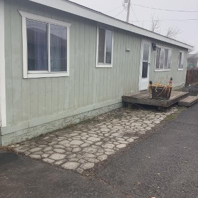 3 bedroom 2 bath, manufactured home.  Needs some tender loving care... but great Fenced yard.   Storage shed in the back.  Quiet neighborhood. This is a perfect rental or first time investment.
