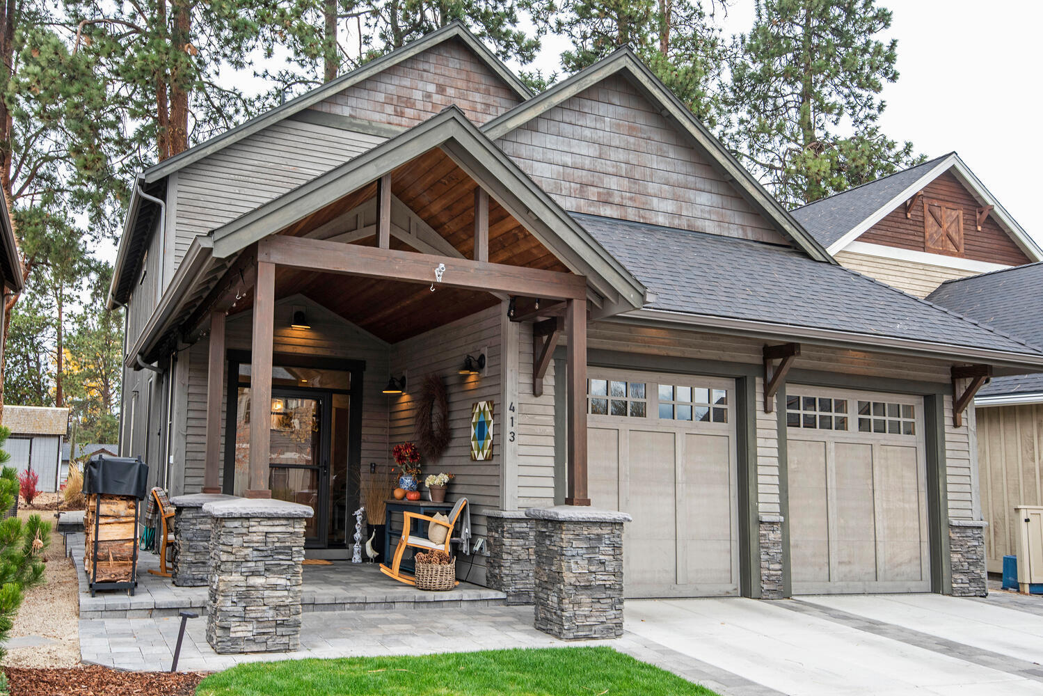 Turn-key home in the desirable Pine Meadow Village neighborhood. Backs to Cattle Ranch for beautiful, unobstructed views of the Cascade Mountains. Home has two primary suites; one up & one down. Upper primary has its own private deck with views, as well as a huge bathroom with views from the soaking tub; Many high-end finishes throughout the home including granite and quartz countertops, stainless appliances and solid wood floors. Large kitchen with an island and pantry opens up to the living area with a stone gas fireplace. French doors lead to a covered paver patio with mountain and ranch views. Office/den plus large bonus room with wet bar. Pine Meadow Village amenities include clubhouse, pool & hot tub, tennis courts, waterways and walking paths. All within blocks of downtown Sisters.