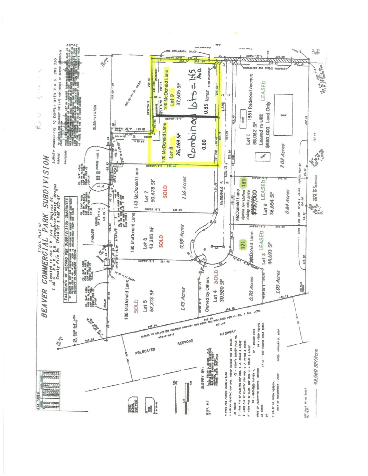 Beaver Commercial Park Subdivision - Commercial Sale