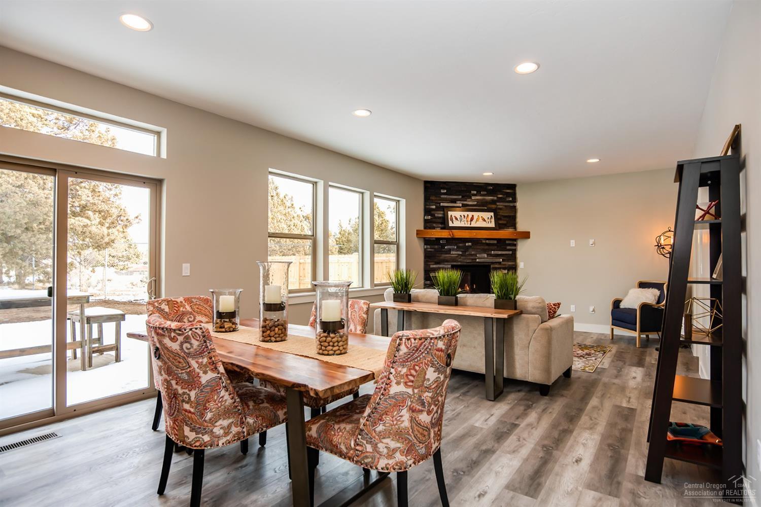 You will love this new construction in NE Bend close to medical, restaurants and shopping. Gourmet kitchen with quartz countertops, stainless appliances and gas fireplace with rock surround in great room. Main level master suite with walk in tile shower and generous closet. Three bedrooms and an open bonus room upstairs.