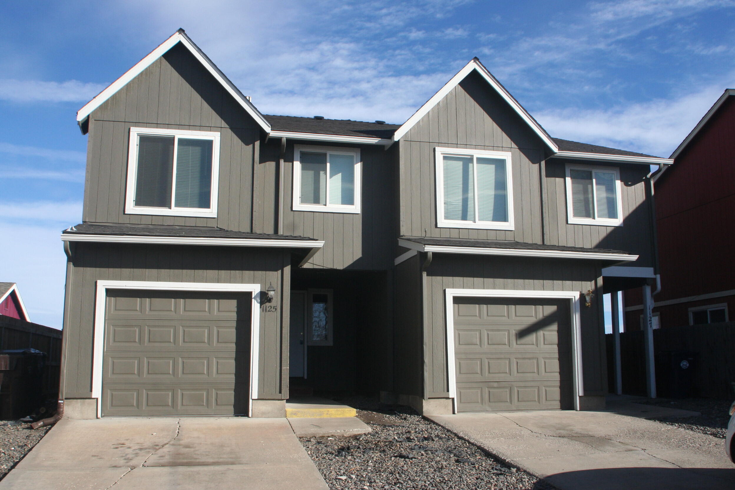 Amazing rental history on this SW Redmond duplex located in Six Peaks subdivision. Both units feature 3 spacious second level bedrooms 2.5 bathrooms, and 1224 sqft. Main level amenities include an open great room floor plan with well equipped galley kitchen complete with breakfast bar and dining area, half bath, and single car garage. Spacious primary suite and secondary bedrooms on second story. Large fenced yard and alley access. Excellent rental history with long term tenants and professionally managed. Close to shopping, schools, restaurants and more. Call your broker for additional information.