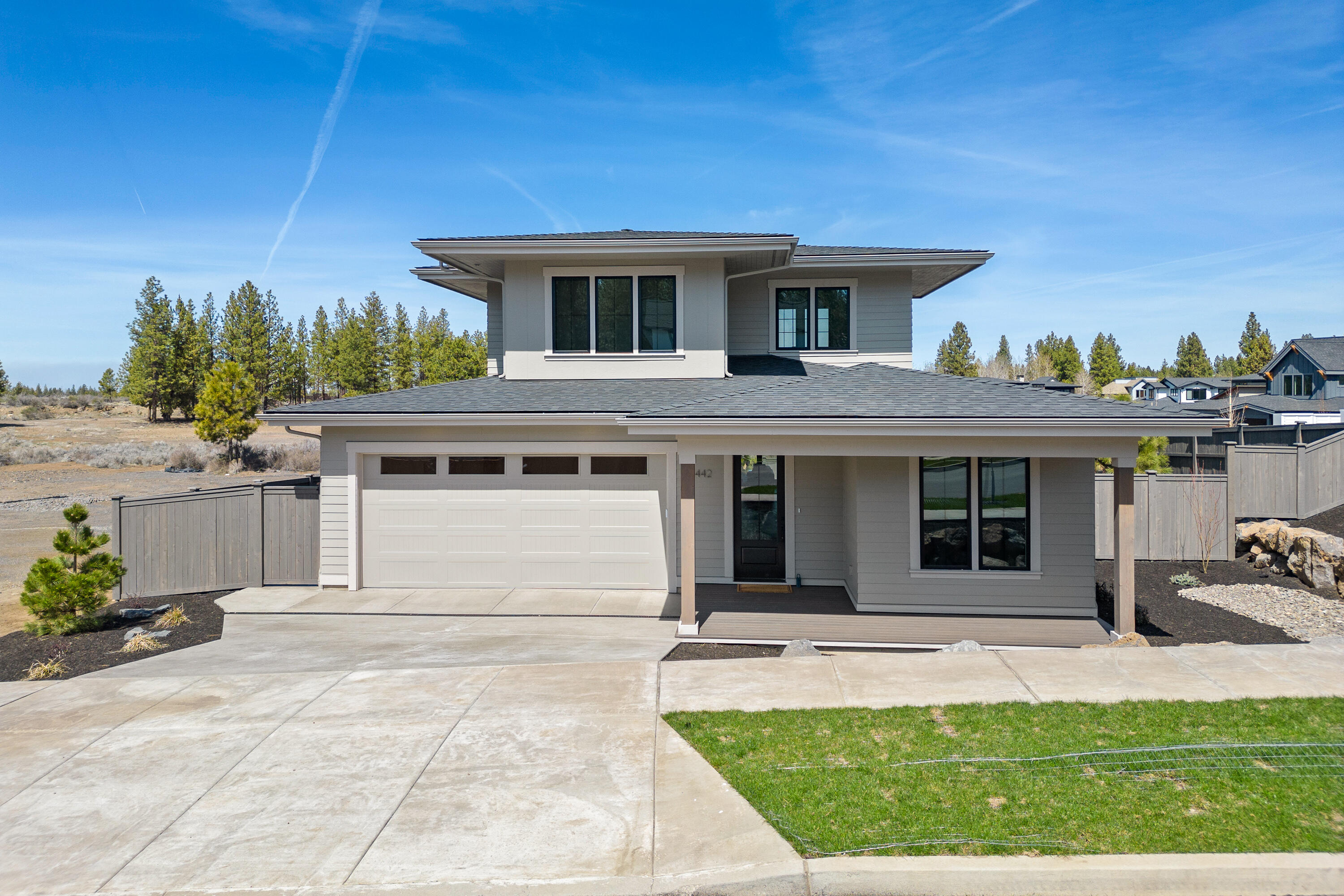 Experience a blend of luxury and comfort in this new construction by MCD homes in Shevlin West that will abut a large neighborhood park! Spread across two thoughtfully designed levels, this home offers the best of modern living with an open great room concept. The main level boasts a primary suite, positioned away from the living space for optimal privacy. The suite features a generous walk-in closet, luxurious soaking tub, tile shower, and dual vanities, truly a personal retreat. On the main level, you'll find a spacious den that can serve as a home office, reading room, or guest room. The kitchen is a dream with solid surface countertops, custom cabinets complementing the interiors, a island, and walk-in pantry that provides ample room for all your storage needs. The upper level hosts two bedrooms and a full bath, ensuring comfortable living for everyone in the home. Plus, a versatile loft area lends itself perfectly to a play area, a cozy entertainment space, or work spot.