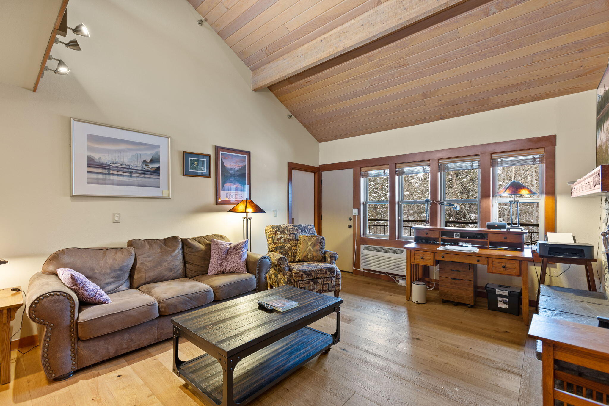 Rare investment opportunity at Seventh Mountain Resort! Purchase two connected condo units for the price of one in this unique duplex-style configuration. Total 2BR/2.5BA, both fully furnished, rental-ready units. The studio unit features 2 queen beds, full bath, and private balcony, while the main unit boasts vaulted wood ceilings, loft bedroom, and Murphy bed for flexible accommodation. Comprehensive HOA handles all utilities, HVAC, and exterior maintenance for truly turnkey ownership. Enjoy resort amenities including pools, hot tubs, tennis/pickleball courts, fitness center, disc golf, and seasonal ice rink. Units strategically priced with strong rental potential and proven demand. Don't miss this exceptional vacation rental investment opportunity at one of Central Oregon's premier destinations!