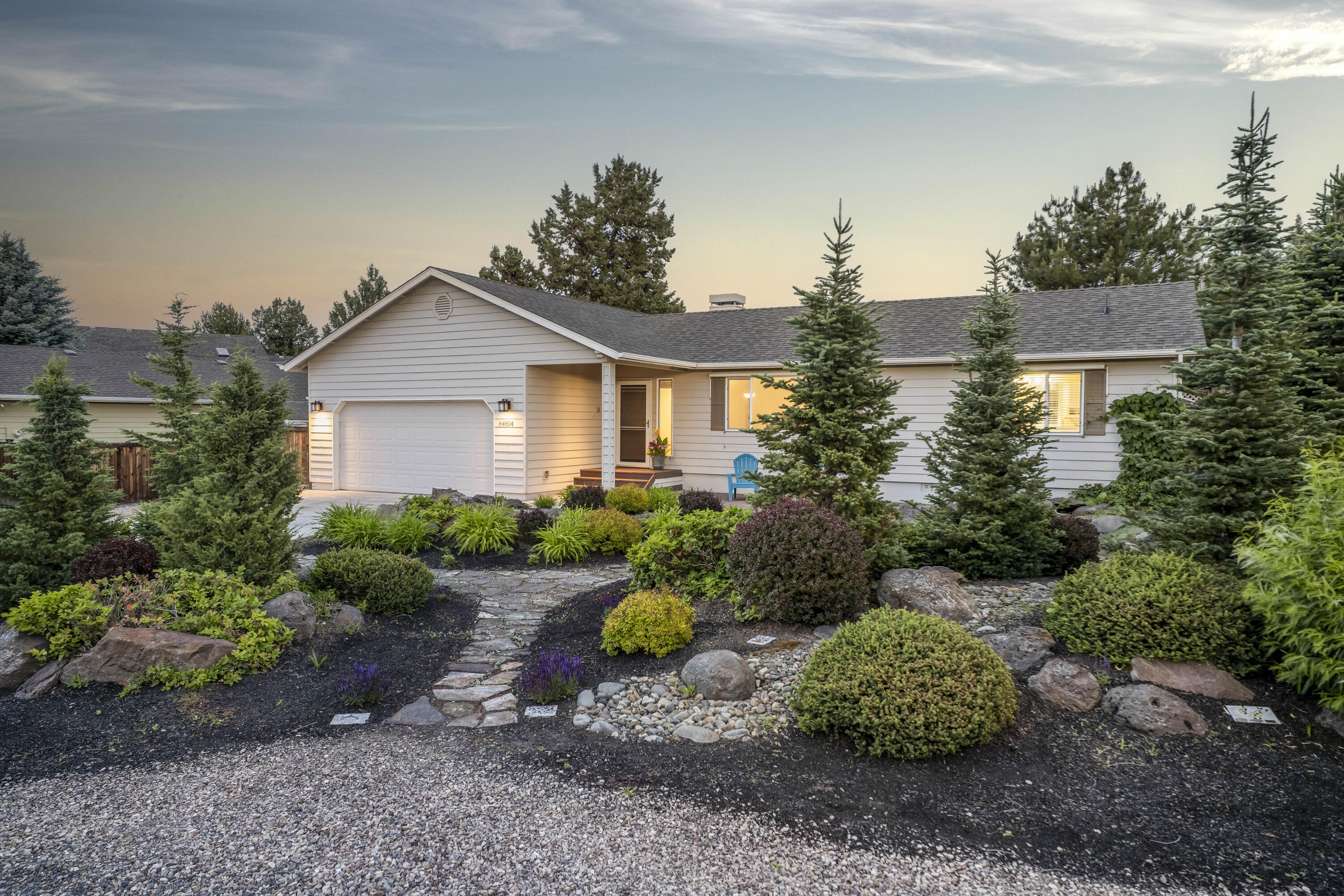 Envision yourself in the heart of Bend, OR's Starwood Community. Great separation of living in this 4-bedroom, 2-bathroom single level home. This home is move in ready featuring a newer roof, carpet, dishwasher, refrigerator, hot tub, and washer and dryer. Nestled against the backdrop of high desert landscape of HOA common space and farmland, the back yard offers privacy and tranquility completed by a gently flowing rock water feature. The nearby community park beckons with endless opportunities for recreation and connection. Enjoy Starwood's 169 acres of deeded common area with walking trails, and even a remote area for 4-H participants to raise farm animals. This is more than a home; it's a lifestyle, blending privacy with the close-knit community of Starwood's coveted charm. Don't let this opportunity to claim your slice of Starwood slip away!