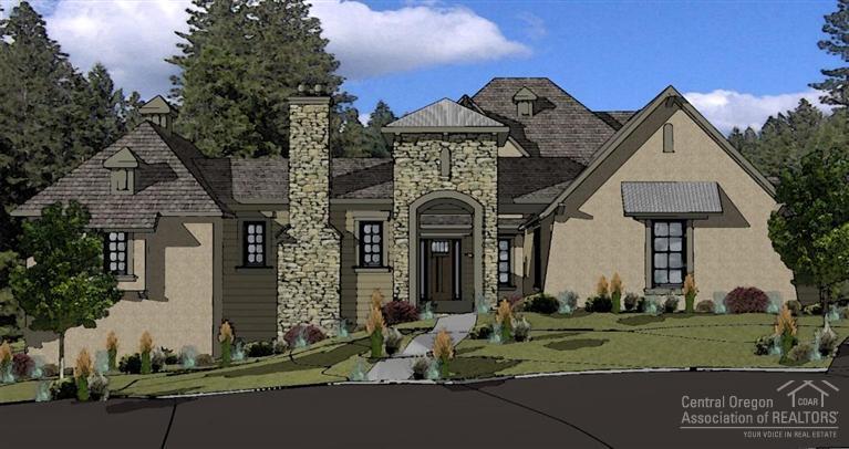 Here is your chance to own an original Jess Alway home. Jess is renowned for his artistry, creativity, and highest quality standards. Nobody else in Central Oregon builds homes like he does, and this home will be stunning. With a French Country flair including custom wood floors, custom cabinets, custom built wood doors, granite counters, custom stone tile work, and a private Casita for your special guests. This rendering is an example only, and what is represented has not yet been approved.