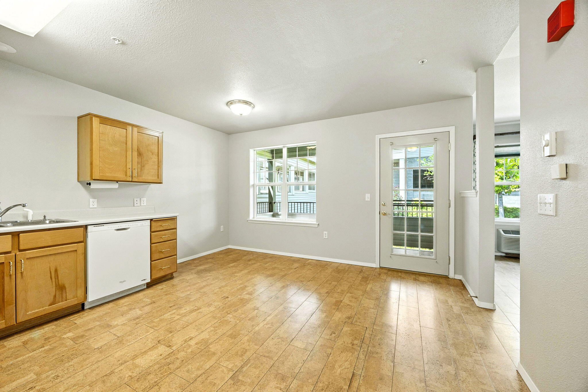 Top-floor condo in the heart of Mountain Meadows 55+ Community! This beautifully designed unit features vaulted ceilings, cork flooring, custom paint, and a spacious balcony that extends your living space outdoors. Though compact, the smart floor plan makes it feel much larger than its square footage suggests. Enjoy the convenience of a full-size washer and dryer, refrigerator, dishwasher, range/oven, and microwave. Just steps from your front door and across a covered skywalk is the clubhouse and fitness center, making it easy to stay active and engaged.