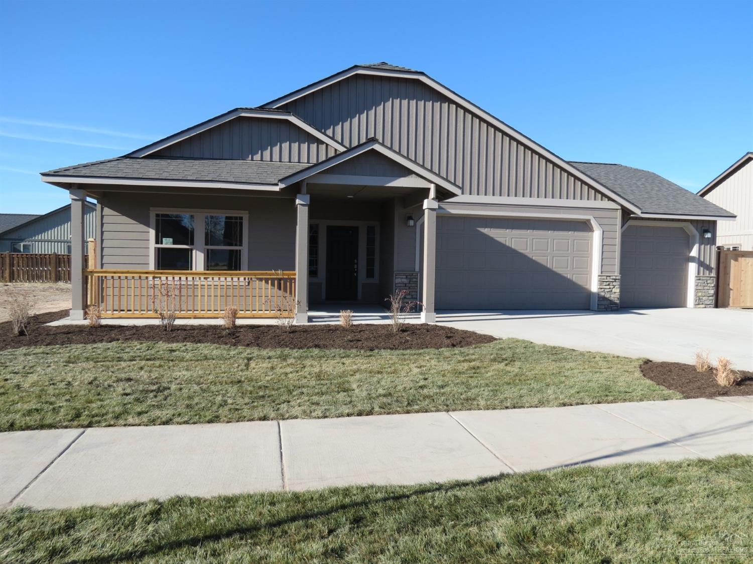 NO HOA fees on this beautiful new Crystal Springs home. Look at the square footage, 1749. Single level. Large great room open to the kitchen and dining area. Abundance of cabinets which includes a huge island with eating bar, solid surface counter tops, Laminate flooring and pantry. Master off the back with double vanities, shower and walk in closet. Has fireplace. Separate utility, triple car garage, fenced, landscaping with sprinklers included. Great eye appeal in nice quiet area. Vacant and ready to go.