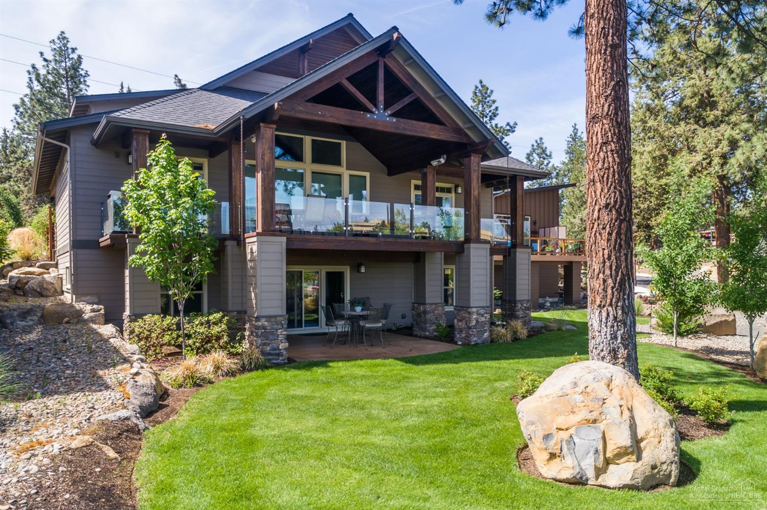 Luxury meets location in this well appointed Northwest contemporary home located just across from popular Farewell Bend park and the Deschutes River trail in the Old Mill district. Generous river views and all the finest finishes make this your perfect Bend home. Enjoy easy main level living and multiple living spaces. Inquire for full list of extensive amenities and view attached video. Property has nightly short term / vacation rental Type II permit buyer to do due diligence on acquiring subsequent permit