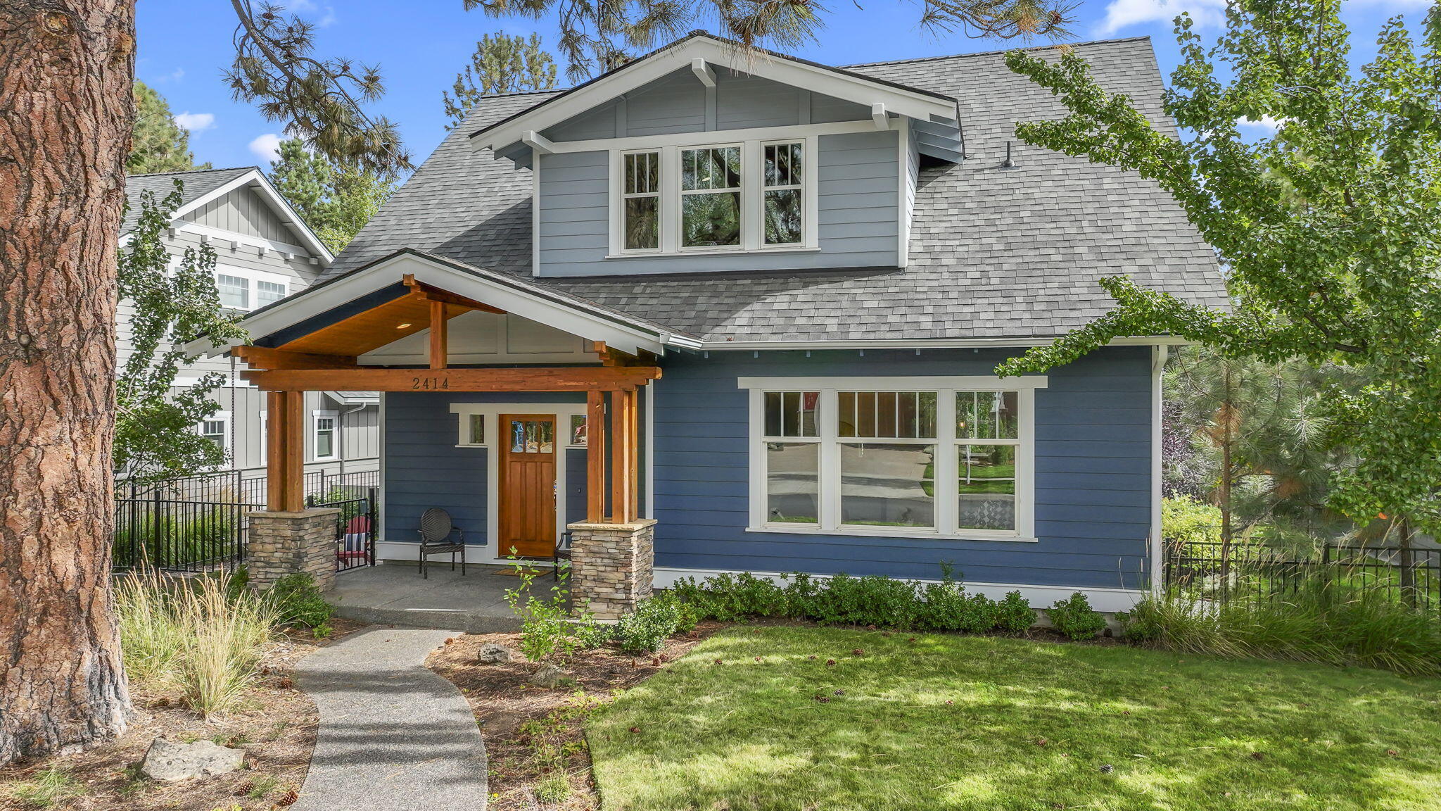 Discover a stunning 3,357 sq ft Bungalow Company home in Shevlin Ridge, hitting the market for the first time! This 4 bed, 3.5 bath Craftsman masterpiece boasts cherry wood floors, a gourmet kitchen, and a serene primary suite. Enjoy a theater/family room, office, ample storage, and a rare finished full basement. The oversized 2 car garage with alley entry adds convenience. Just minutes from Northwest Crossing's vibrant shops and restaurants, and only minutes from Shevlin Park and Phil's Trail for hiking, biking, and outdoor adventures. Embrace the ultimate Bend lifestyle in this well appointed home, perfect for both relaxation and entertainment. Don't miss your chance to own this unique gem in one of Bend's most desirable neighborhoods.