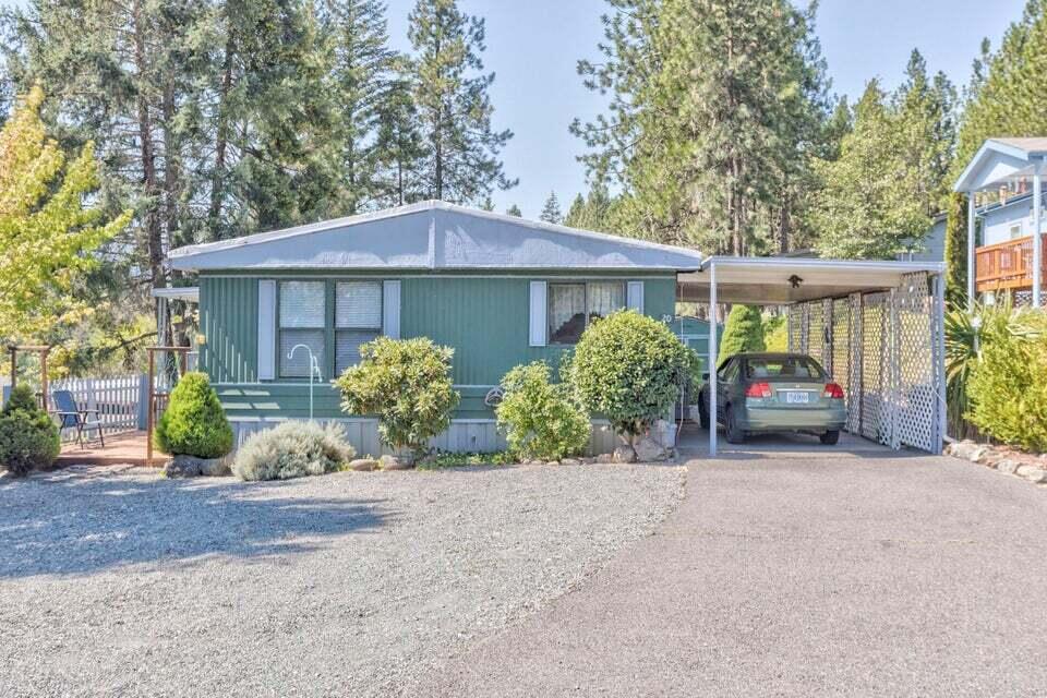 Sold As-Is 2 bedroom 2 bath manufactured home in the beautiful Rogue River Estates, a 55+ park with low-maintenance grounds. There are 2 storage sheds and is close to I5. Priced to sell, come take a look!