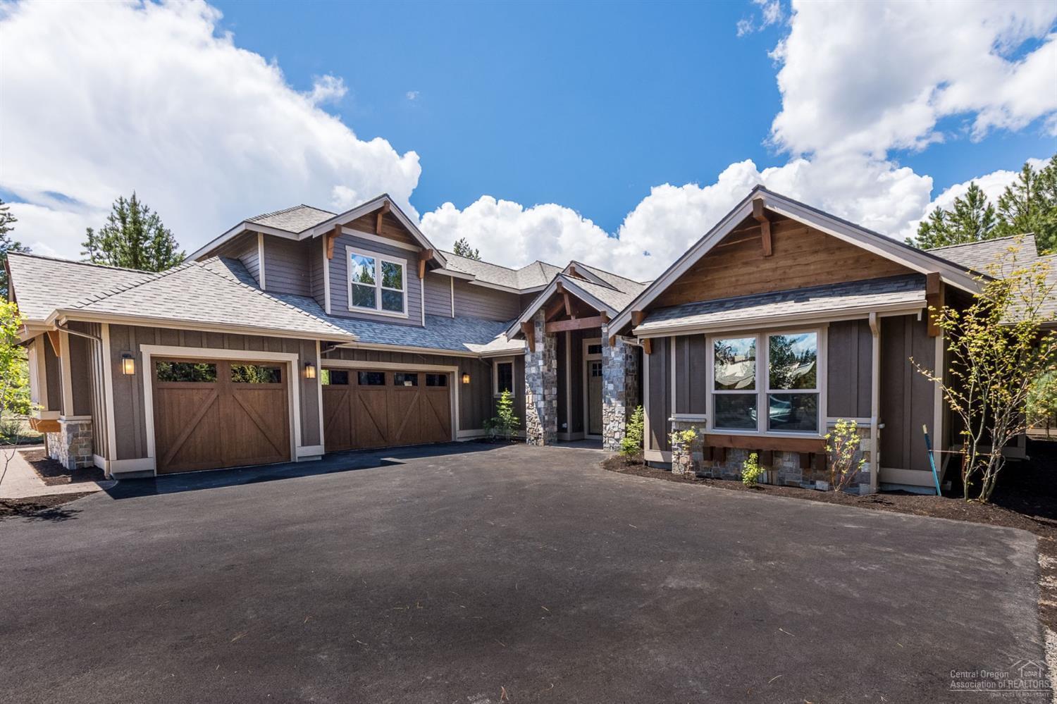 Luxury and exquisite craftsmanship plus ample gathering spaces make this the perfect home for large families, reunions, retreats and special get-a-ways. There are three master suites on main level along with great room, gourmet kitchen, laundry/mud room. Upstairs find two more suites, + bunk/bonus room. Expansive paver patio with hot tub for relaxing or entertaining. Western facing back patio with views of the golf course. Sold Furnished. Virtual tour link is to a similar home. Contact your agent to preview today.