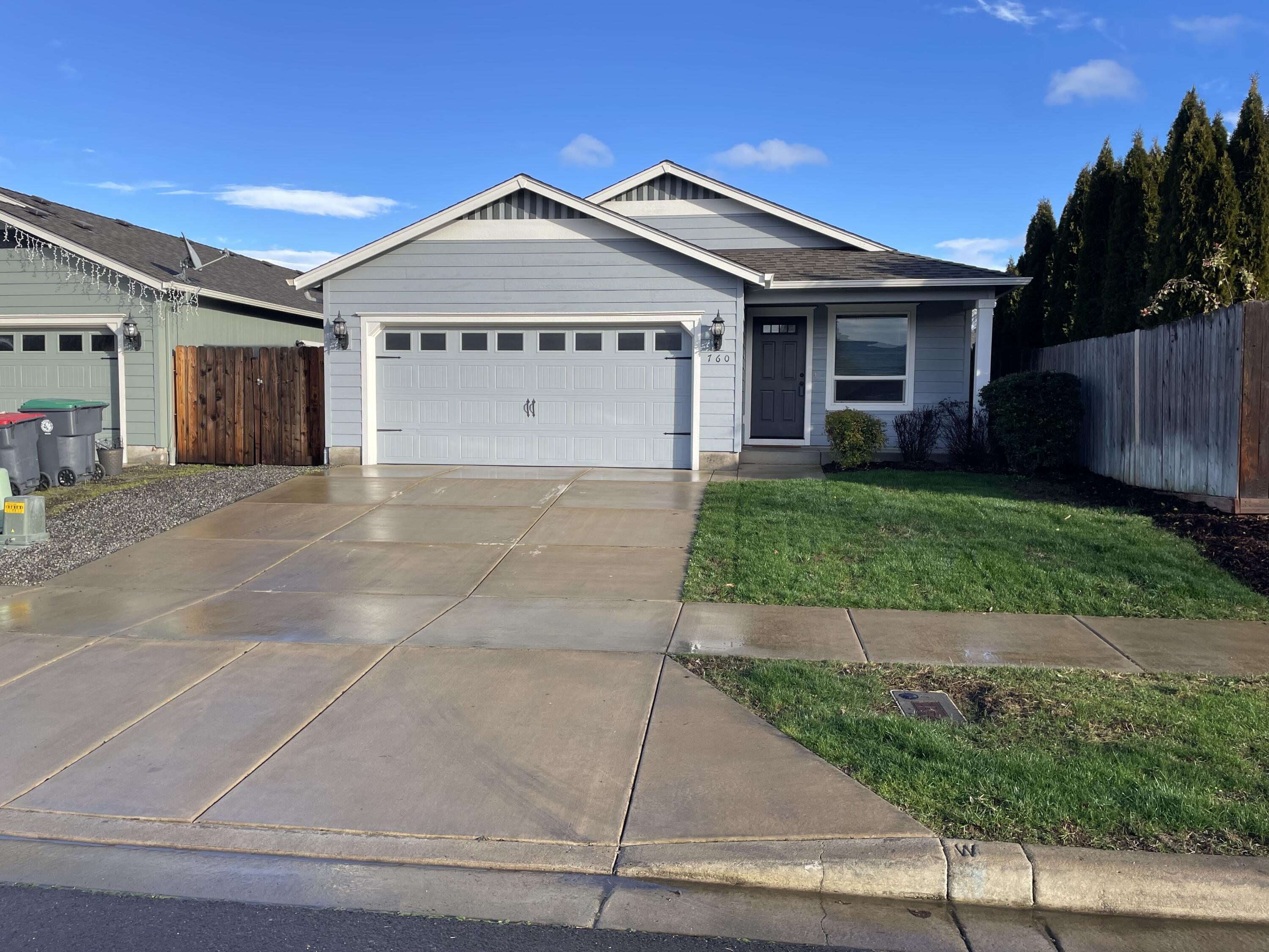 Beautiful home centrally located in Medford. This home has Custom Built Cabinets and Granite in Kitchen and Bathrooms, Updated Laminate Flooring in Living room, Kitchen, Dining Room and Hall way. Master Bedroom has walk-in closet. Home also comes with Upgraded Appliances, Central Heat and Air, Vaulted ceilings,  High efficiency water heater, Landscaping, and Fencing. Listing agent is related to Sellers.