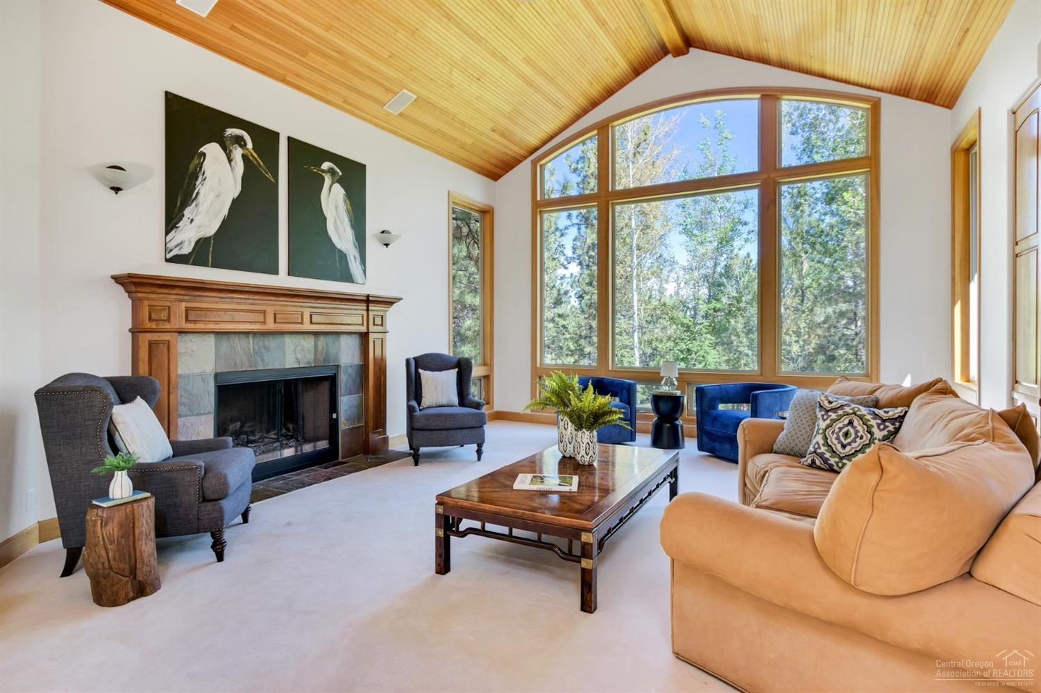 Finely crafted home in Awbrey Glen located on a large lot with open space, near the 9th fairway. This elegant home is light & bright with the master on the main level. Built in refrigerator w/ panel doors, cherry cabinets throughout, the third fireplace is in the master and is see through. Office/study, dance studio, bonus room w/kitchenette, 5 bedrooms, 4 full baths & two one-half baths. Home has been meticulously maintained.