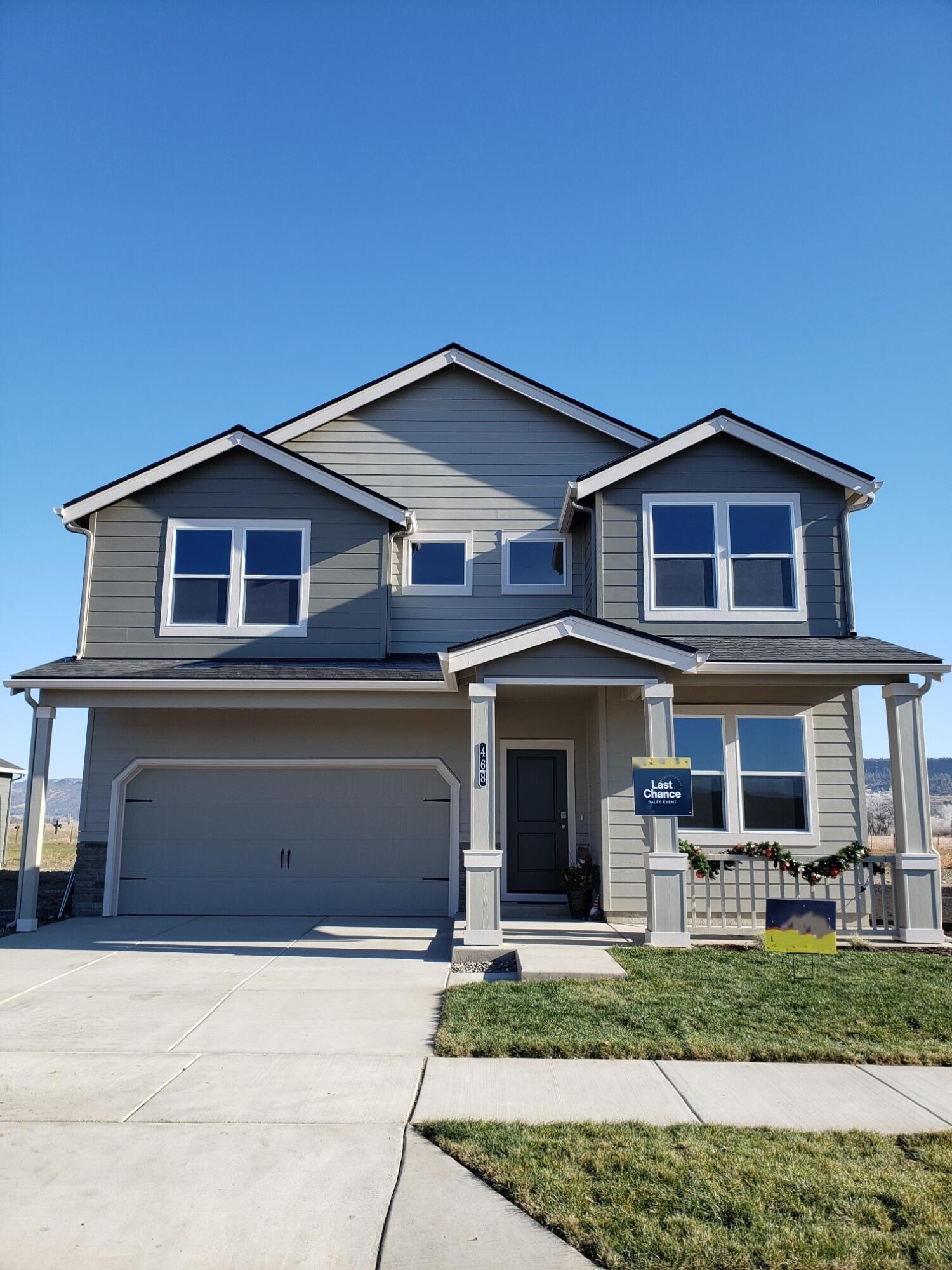 IT'S YOUR NEW YEAR SALE ON NOW!! 
 MOVE IN READY!! $10,000 CLOSING COST & SPECIAL INTEREST RATE PROMOTION WITH USE OF BUILDER'S LENDER!! 5.990% (6.862% APR) special interest rate available on certain new inventory homes with preferred lender.  See flyer and agent for details.  Crystal Springs is located a minute from town but feels miles away.  Enjoy scenic views of the buttes from your back patio!!  The spacious Ashland plan features 5 bedrooms & 3 bathrooms WITH A BEDROOM & 3/4 BATH ON THE MAIN!  Fantastic open concept kitchen great room with an added formal dining room. Quartz countertops, premium laminate flooring, gas range, HUGE walk-in pantry & tons of storage.  Large bonus & laundry rooms conveniently located upstairs.  Smart Home Features and New Home Warranty.  Photos are representational of floorplan. Specs, colors, features may vary.  There is no HOA, but CC&Rs are recorded for all lots.  Open by appointment.  Easy to show! Please call listing agent.