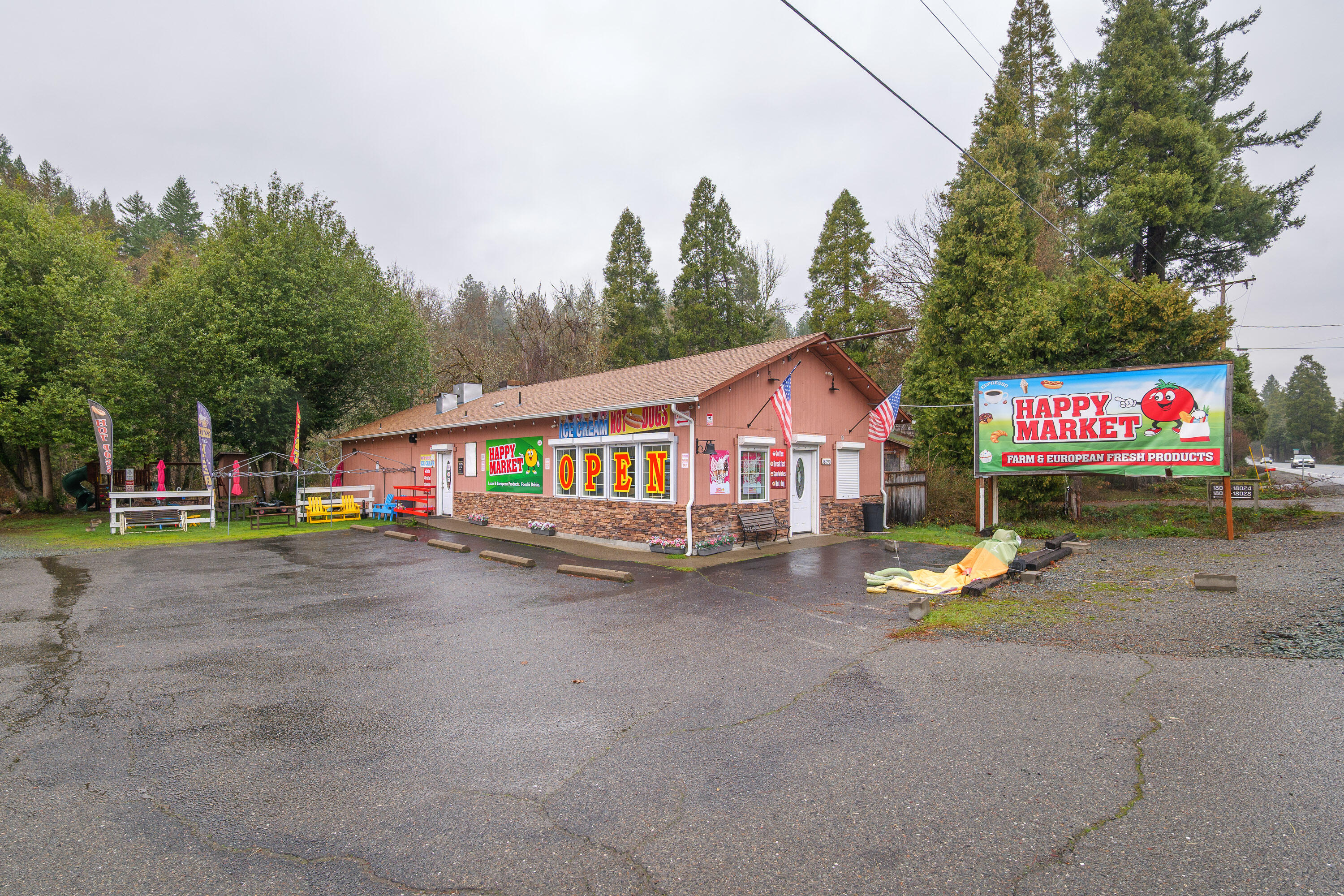 Unique opportunity to acquire an established highway front market and gas station in Selma, Oregon offered together with an adjoining acreage that includes a manufactured home.

The primary asset is a 1.62-acre commercial site  with an operating convenience store and fuel station featuring a 4 -pump configuration and a fuel system retrofitted in 1998 situated on Highway 199 with  excellent visibility, access, and limited nearby competition.  

The offering also includes an adjoining 5-acre parcel with a manufactured home, providing flexibility for owner-operator housing, rental income or staff housing. 

Well-suited for an owner-operator or investor seeking an income-producing commercial asset with existing infrastructure and future upside. Financial information available upon request.