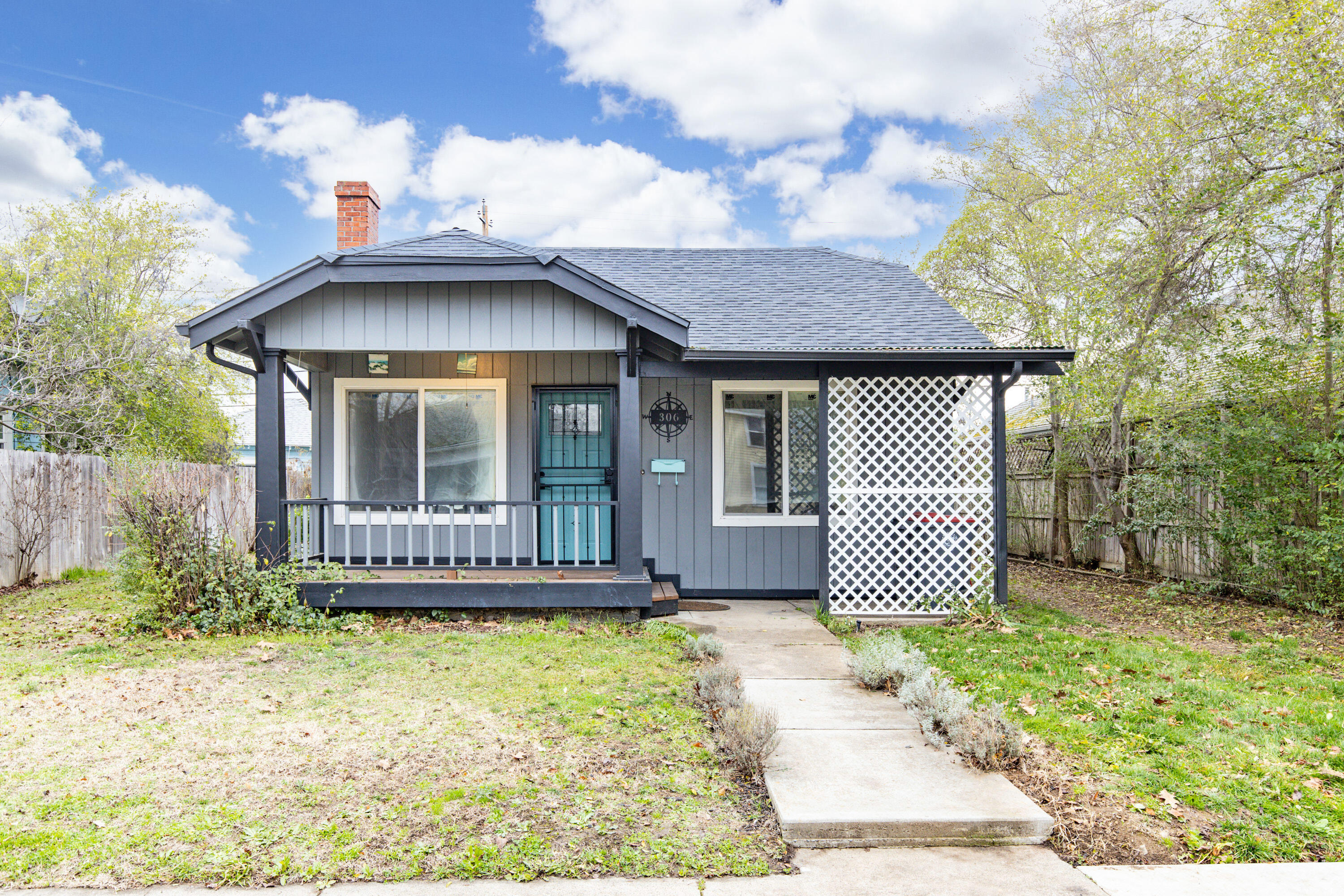 Cute, clean cottage in the heart of Medford! This adorable abode boasts a spacious living room with a fireplace, two large bedrooms, dining area, huge laundry/mud room,
outdoor storage and large fenced backyard. Lovingly cared for, this home features a recently replaced sewer line from home to street, newer exterior paint and front deck,
new interior paint, new toilet, new bath and kitchen flooring--very neat and ready for its new Owners. Home is conveniently located near downtown, RCC, shopping, The Holly theater,
and public transit. This wonderful home wont last, come and view today