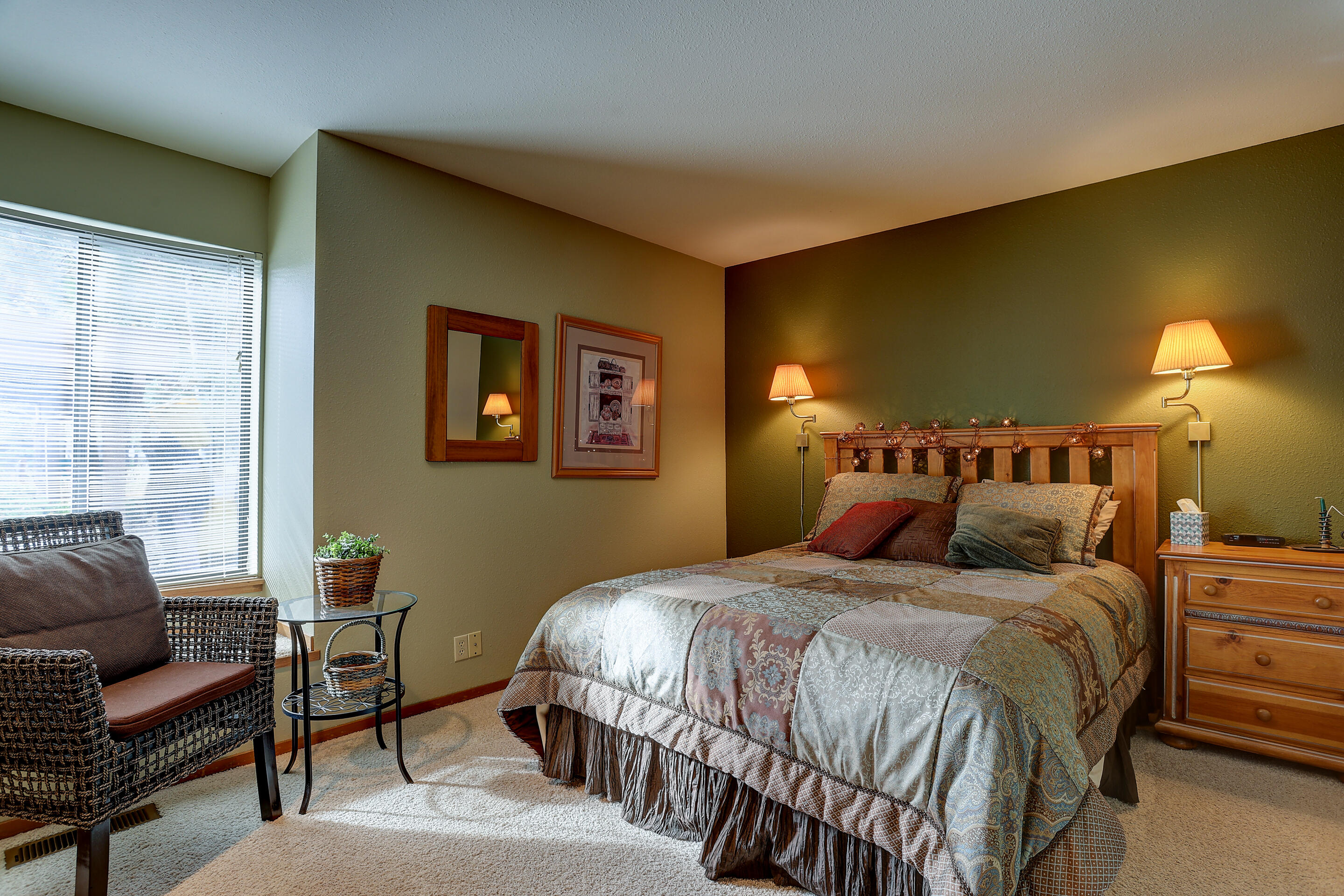 Skyline is a centrally located condominium association, close to the Nature Center, Airport, Marina and Stables.  An end unit, this condo has a primary suite on the second floor and potential primary on the main floor.
All floors and counters throughout are beautiful tiled stone. Warm colors and furnishings with a gas fireplace, new hot water heater and air conditioner make this a perfect winter and summer getaway, residence or rental.  Always a second home it has been well maintained and is ready to show. Covered carport parking - one space in front of unit. Sellers require a 2022 closing.