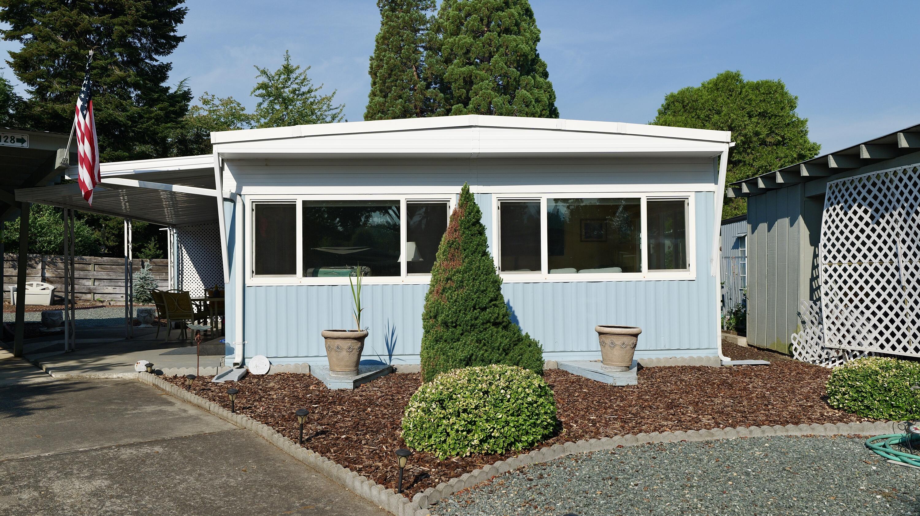 Aspens on the Creek offers affordable Southern Oregon living in a peaceful 55+ community. This well-cared-for 1967 manufactured home features 3-bedrooms, 2-bathrooms, and 1,080-sq. ft. of space. Recent updates include a new roof, laminate flooring, appliances, garbage disposal, and sink. The kitchen comes with a gas stove, microwave, and no-touch faucet, while the home offers central heat and air for year-round comfort. The community features a well-equipped building with a game room, free wireless internet, and spaces for socializing. Residents enjoy planned activities such as potlucks and game nights, fostering a friendly, connected neighborhood.