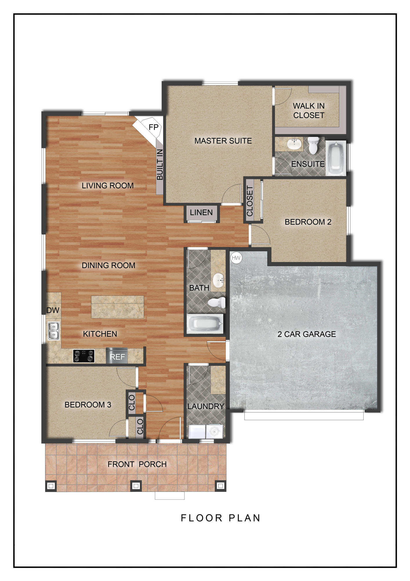 Affordable luxury built in the Iron Horse Community w/ miles of trails nearby! Spacious living both inside & out. Great Room plan w/open Kitchen, tons of cabinetry & prep space on the slab Quartz counters. Full height tiled back splash, SS appliances. Living space offers tons of natural lighting and room for gathering. Spacious Master w/ WIC, tile bath flooring. Two additional spare bedrooms. Double car garage, fully Fenced & Landscaped w/ sprinklers. Pre-wired for A/C.