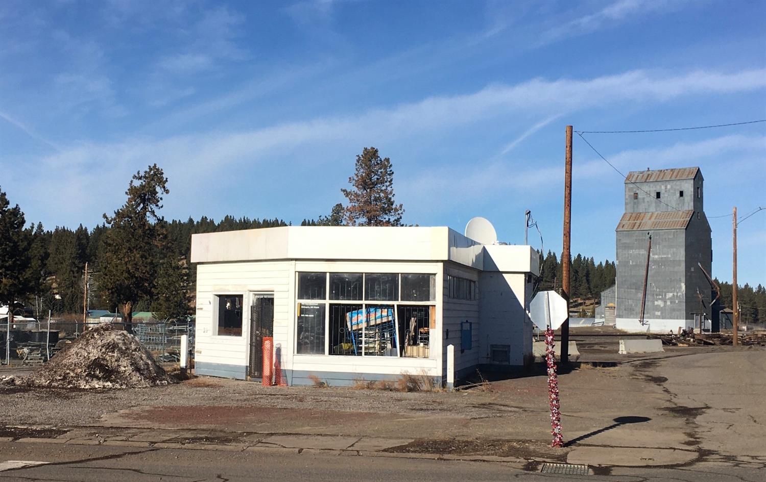 Former Chiloquin Gas Station available for purchase following tax foreclosure. Environmental clean-up has been completed with the DEQ No Further Action letter on file. Concrete block building that was a prior convenience store. Located at the main intersection in downtown Chiloquin, Oregon. Buyers to do their Due Diligence for intended use, inspections, future tax rate, etc. Sale to be As-Is. Interior viewings are to be done as part of a buyer's due diligence. Building needs work. All DEQ documents are available at www.deq.state.or.us under LUST file# 18-94-0030.