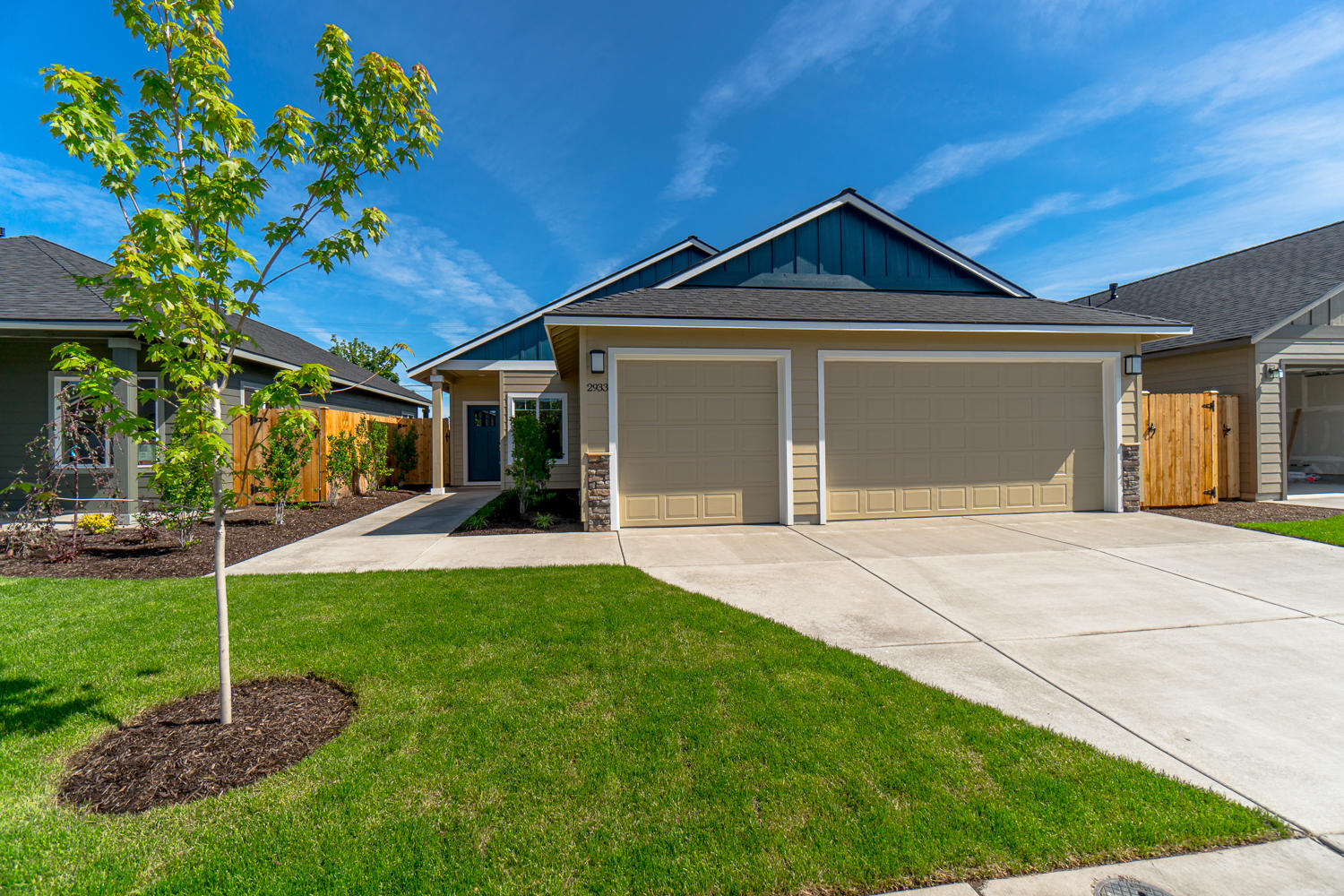 Premier 55+ mature living community in beautiful NW Redmond. Just minutes from amenities, medical facilities, the Dry Canyon, trails & parks. Well appointed home w/a comfortable Great Room style floor plan & Master separation. Open kitchen w/breakfast counter/bar, Quartz counter tops, designer tile back splash, SS appliances & a gas range. Knotty Alder cabinetry & classic hardware & fixtures. Engineered wood look flooring on the main living space & carpet in the bedrooms, luxury vinyl plank in the baths. Spacious living room w/gas burning fireplace & plenty of space to entertain the whole family or lg furniture! Master Suite features a tray style vaulted ceiling & huge walk in closet via Mstr Bath, dbl vanities in the bath & glass shower door on walk in shower. High efficiency gas furnace & water heater, pre wired for A/C. Triple car garage, wi-fi garage door opener, front landscaping, auto sprinklers & fully fenced. Additional floor plans available.