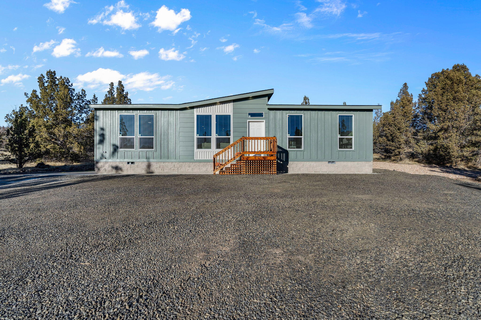 Welcome to The Canyon—a brand new 2025 Palm Harbor home perfectly positioned on 5.27 acres that backs to over 3,500 acres of BLM land. Located just 5 short miles
from Prineville Reservoir and the International Dark Sky Park. This thoughtfully designed 3-bedroom, 2-bathroom home features 1,404 sq ft of stylish, single-level living.
Open concept floor plan is complemented by modern finishes, including quartz countertops, a timeless subway tile backsplash, and durable flooring throughout. Private
well, no CC&R's or HOA, you'll have the freedom to truly make this property your own—whether that means adding a shop, starting a hobby farm, or simply enjoying the
peace and privacy. Don't miss this rare opportunity to own a brand-new home with direct access to thousands of acres of public land, where adventure begins right out
your back door. $10,000 Seller credit that can be applied to closing costs, rate buy down & upgrades for the home. Listing agent is related to the seller.