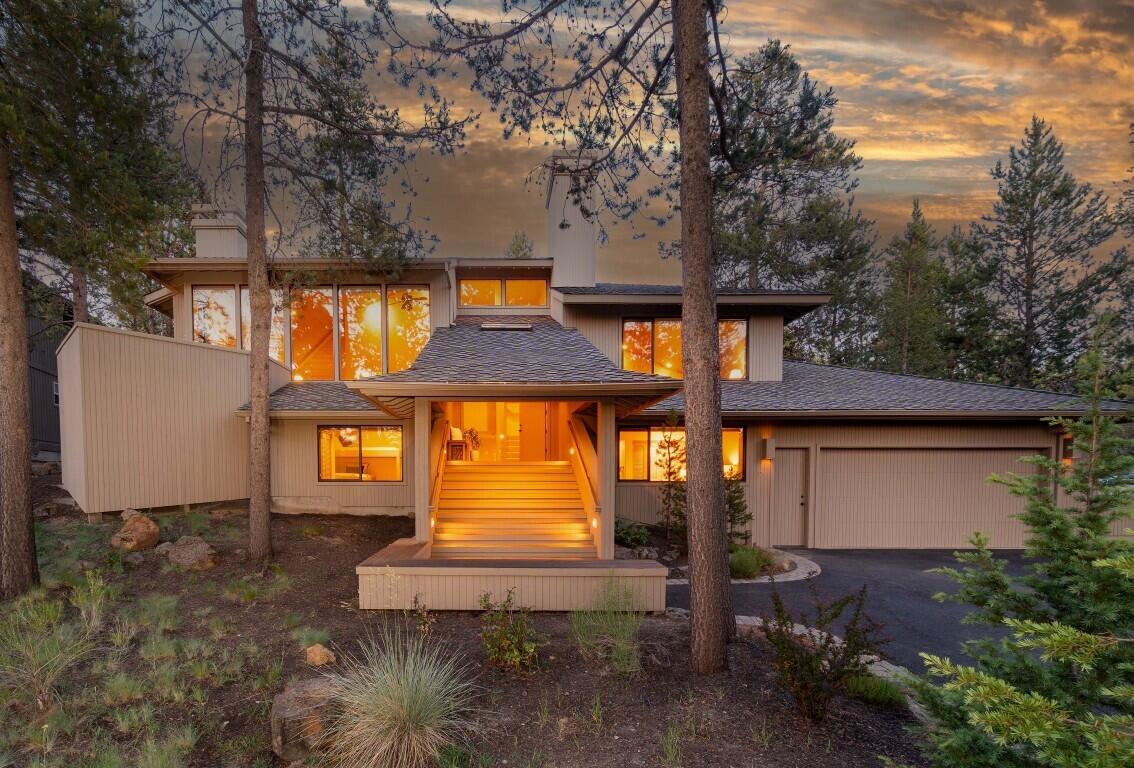 Welcome to 15 Yellow Pine Lane, a beautifully crafted residence by SunForest featuring 3 bedrooms and 2.5 bathrooms, in 2,552 sq. ft. of living space, offering privacy and golf course views. Thoughtfully designed to provide separation of living and sleeping areas and the expansive main living area is perfect for gathering. The large primary suite is an oasis, complete with wood burning fireplace, a soaking tub and walk-in closet. Enjoy relaxing on the newly refinished decks, soak in the hot tub, or cozy up by the fireplace while basking in the abundant natural light that streams in through the wood-wrapped windows. The oversized 2-car garage and ample storage ensure plenty of room for your outdoor gear. Situated on a tranquil lane and close to amenities, this furnished gem has never been a rental and is ready for your personalization. Whether looking for a full-time home, vacation retreat, or investment opportunity, this one checks all the boxes for your ideal Sunriver retreat.