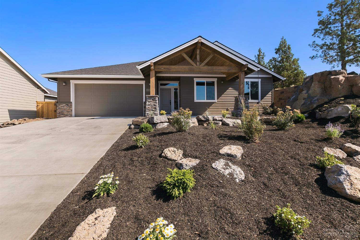 Large Lot with Mt. views in Beautiful Quail Crossing. Luxury Single Level New home construction by Signature HomeBuilders. It's in the details... and this home has them. Open Great room, large kitchen, solid surface tops, custom cabinetry, large pantry, S/S 5-burner gas range. Spacious master suite, private patio entrance, walk-in closet, Large Bonus Room Energy efficient furnace w/AC, Gas fireplace. garage completely sheet rocked & insulated. Large Deck and Covered patio.