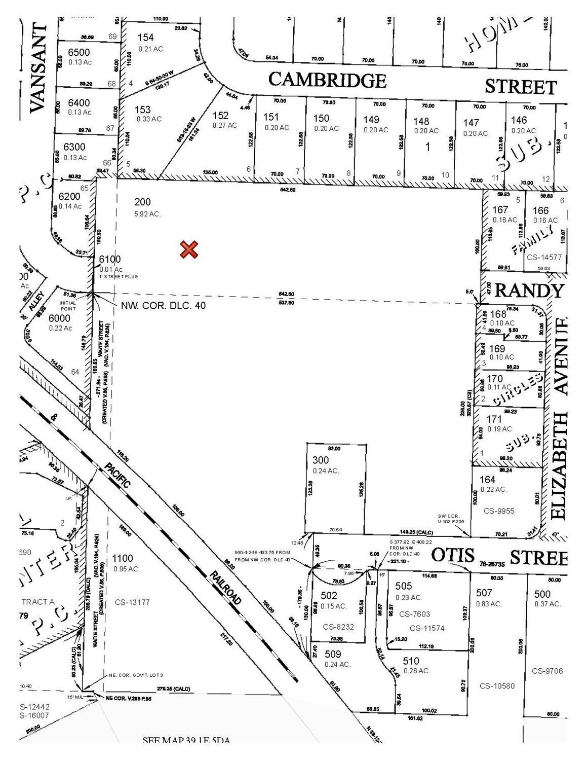 Rare Ashland residential land opportunity primed for development. The property is approximately 5.92 acres zoned R 1-5 allowing for approximately 34 single family residential lots. Located between the terminal points of Otis St, Randy St, and Vansant St this land is in the direct path of residential development progress.