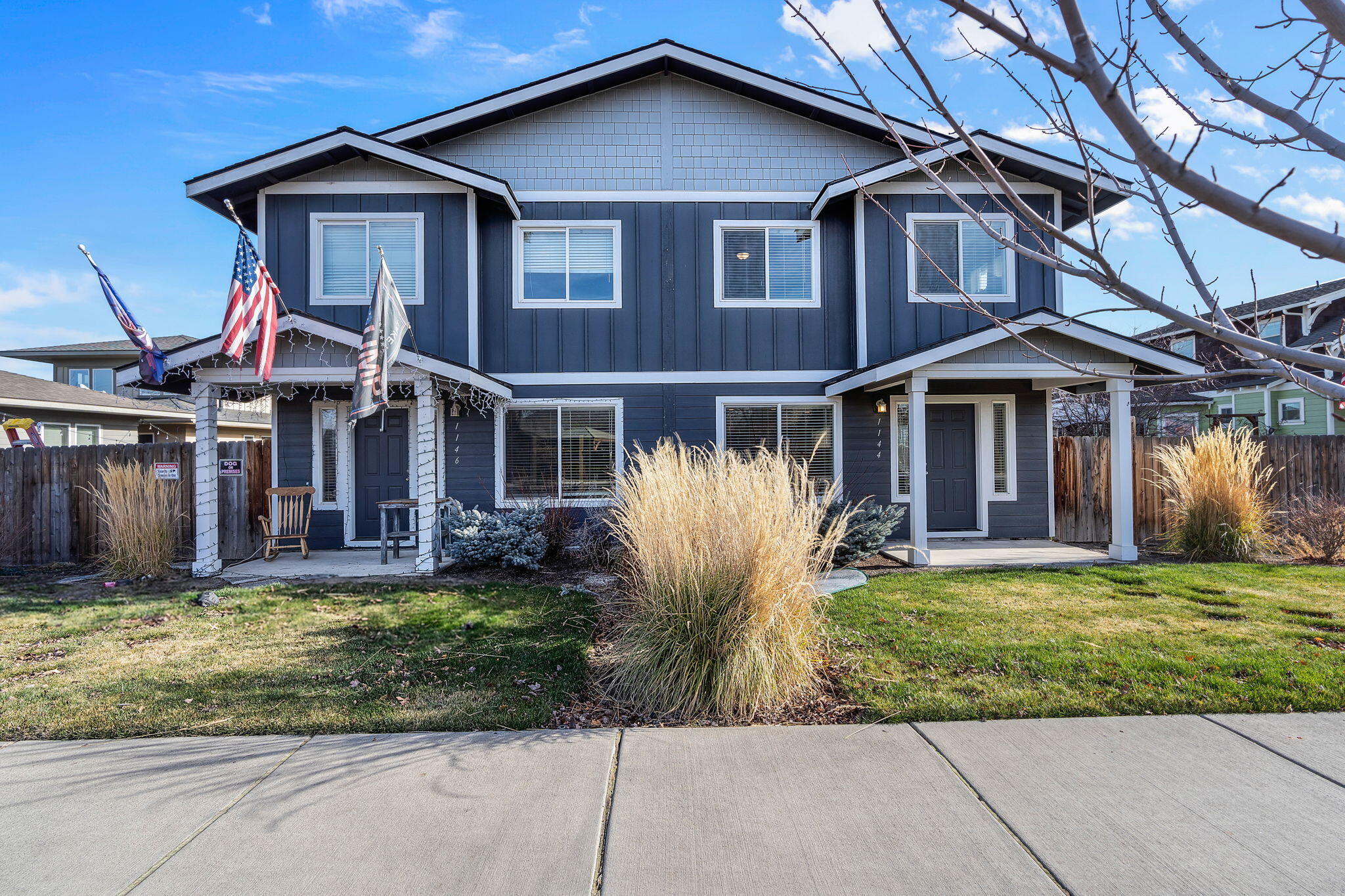 Spacious and well-maintained duplex in a desirable Redmond location! Each unit features 3 bedrooms, 2.5 bathrooms, and an attached garage. High-end finishes include granite countertops, plank flooring, stainless steel appliances, and kitchen islands with seating. The primary suites offer walk-in closets, double vanities and walk-in showers. Professional management and solid rental history make this a turn key investment.