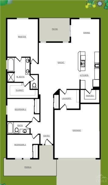 this spacious Orchard plan, personalized with additional windows, gas fireplace, Birch cabinets, tile and flooring. Open concept kitchen and great room, walk in pantry, soaker tub and much more...Pictures are of similar model home
