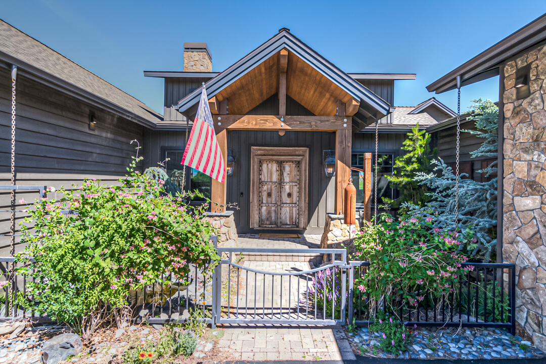 Welcome to Brasada Ranch! This spectacular home is nicely positioned on the 15th fairway & boasts stunning golf course & big mountain views!  This home is built to entertain & comes furnished. Enjoy watching movies on the big screen w/ your own private media room & entertain guests in the bonus room complete w/ pool table, shuffleboard & wet bar! Entertaining outside is made easy w/ a large covered patio, built in BBQ, TV & fire pit. Primary bedroom on the main level & includes: stone fireplace, private balcony w/ hot tub, free standing copper tub, steam shower w/ dual shower heads & two walk in closets. Enjoy cooking in the chef's kitchen with its 60'' Viking 6-burner range w/ griddle, grill, double ovens, subzero fridge, copper sink & butler's pantry w/ wine fridge. Two guest bedrooms and access to lower patio. Mature landscaping and private, serene setting. Enjoy the resident deer, owls & quail that meander through the beautiful & artfully crafted backyard space.