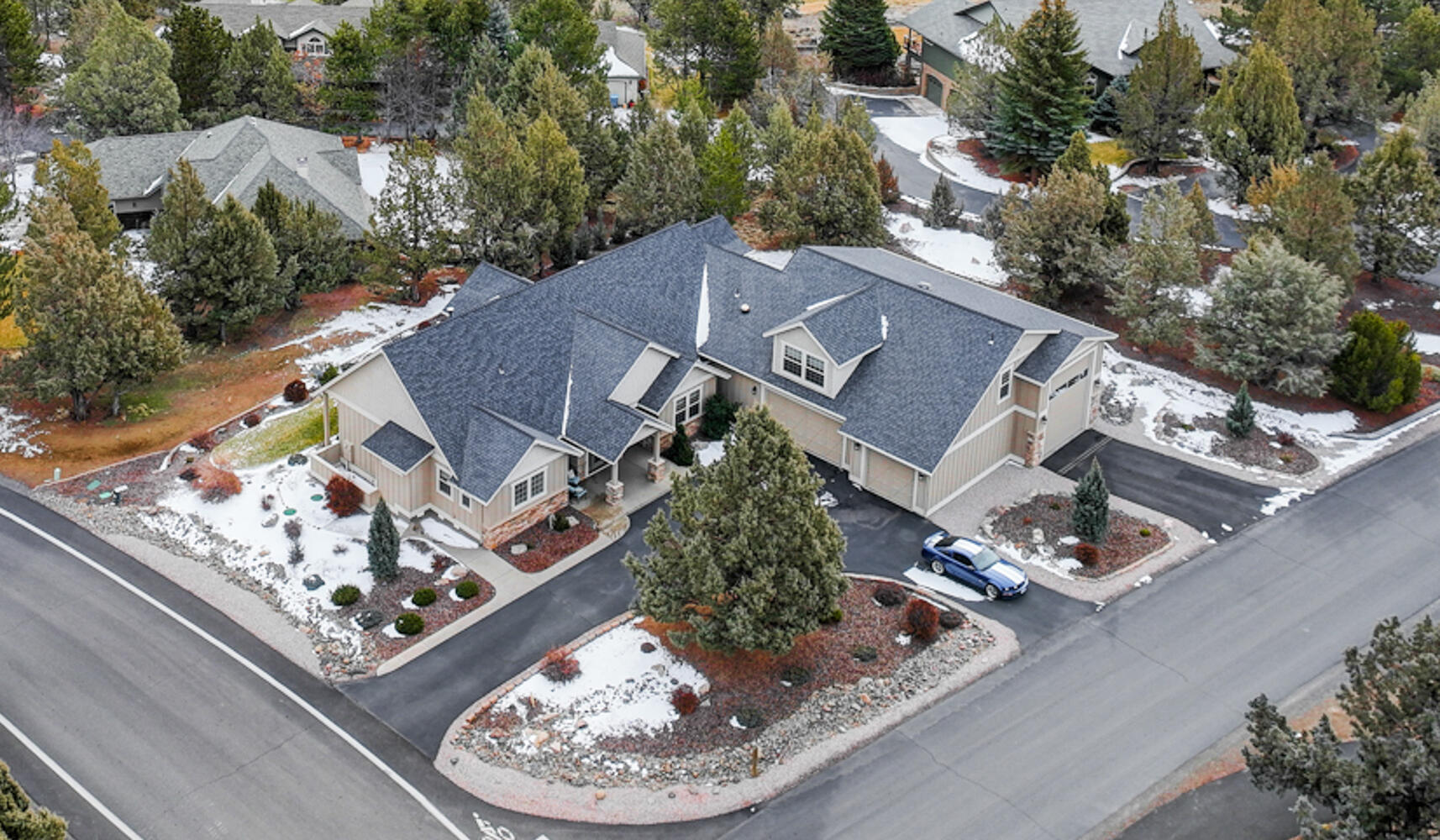 Immerse yourself in all the elegance that Eagle Crest Resort can offer. This beautiful home is two story but mostly one level living. A wonderful corner lot with rich mature landscapes and just across the street form public land. Two primary bedrooms that each have a luxurious bathroom and a gorgeous fireplace with an additional suite on the second floor. Bring all your toys because this home has an oversized 3 car garage/workshop that has an additional RV Garage door with RV hookup and a separate driveway for easy access. Plenty of storage for the whole family, this home is perfect for everyday living or a destination vacation home. Call your favorite agent today to schedule a showing.