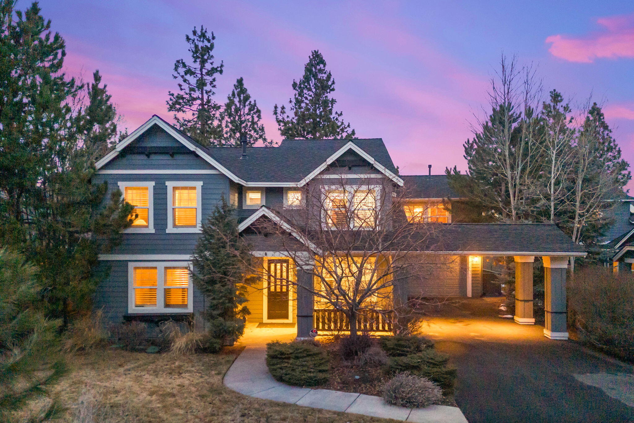 Priced to sell! This beautifully updated home in The Parks at Broken Top, one of Bend's most sought-after neighborhoods. Move-in ready, 4 bedroom suites + office & 4.5 baths. Sits on a private cul-de-sac backing to a 2-acre, non-buildable Adventure Park with stunning views and direct trail access.  
Extensive remodel includes new exterior/interior paint, updated kitchen, baths, and bar with quartz countertops, fixtures, lighting, and custom tile. Features a 2-story dry-stacked stone fireplace, new Murphy bed, high-end shutters, Sonos system, gated storage area, updated HVAC (2022), and roof (2017). Garage boasts epoxy floors and extra storage. Approved architectural/engineering plans included.  
The Parks offers a pool, basketball courts, and open green spaces. Large paver patio, flat south-facing driveway with carport, GE Monogram appliances, security system, & invisible dog fence. Close schools, Old Mill, Downtown, & Mt. Bachelor.